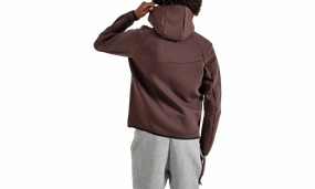 Tech Men's Full-zip Windrunner Hoodie "BROWN"