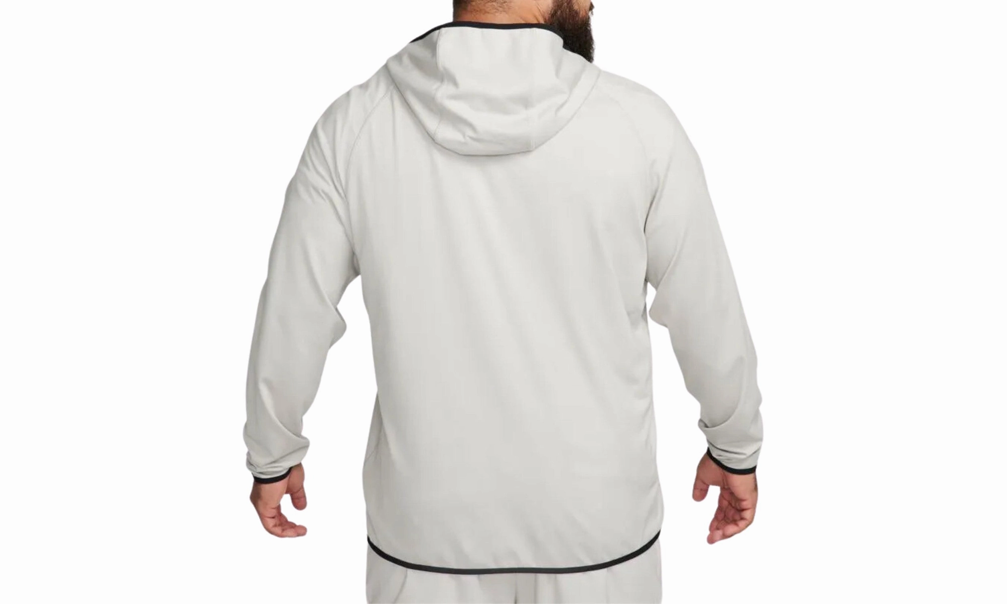 Tech Men's Lightweight Knit Full-zip Hoodie "GREY/BLACK"