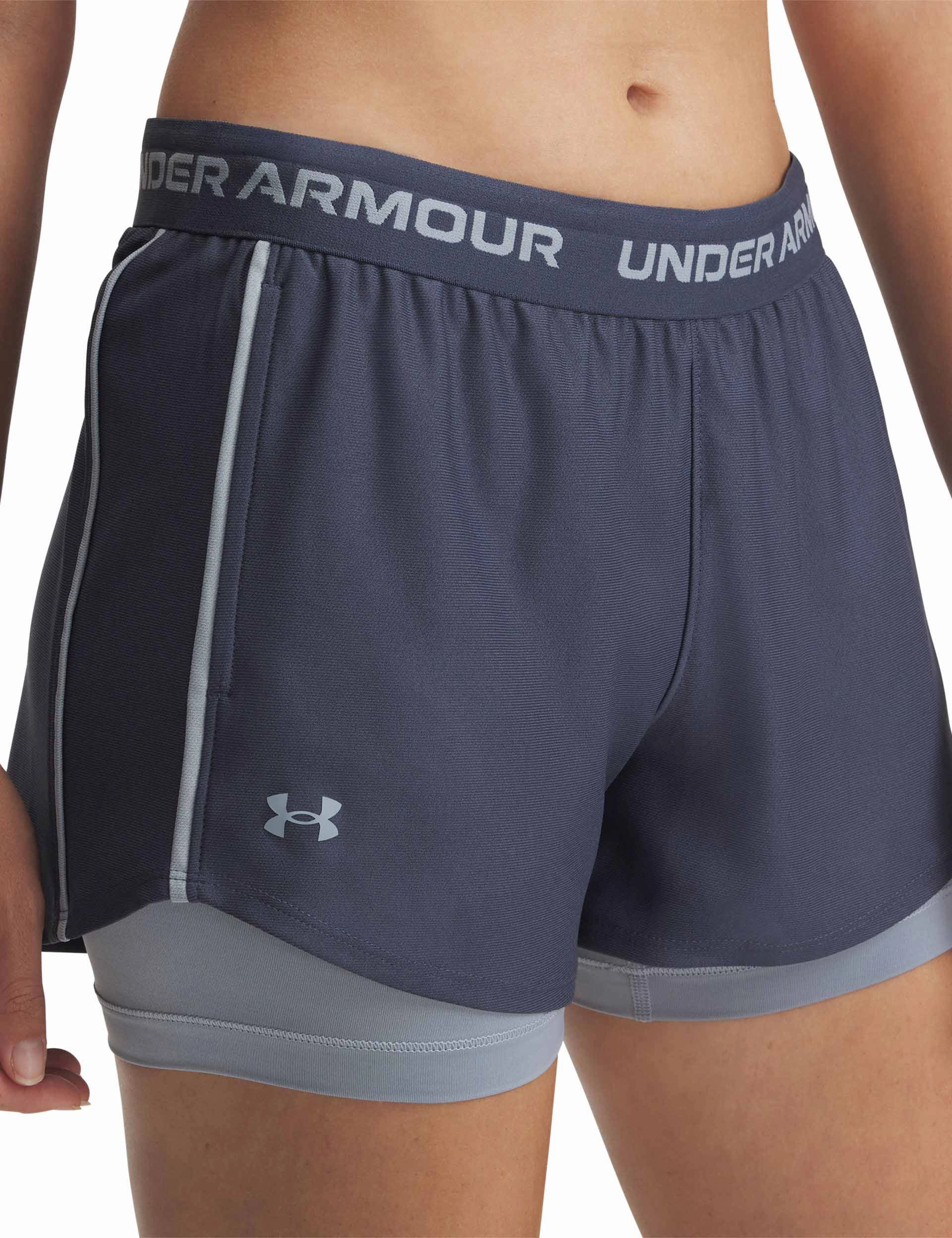 Tech Play Up 2-in-1 Shorts - Downpour Grey/Harbour Blue quick-drying
