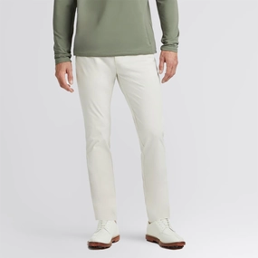 Tech Tour Stretch Straight Leg Trousers Stone Soft Brushed Lining AdjustableWaistband