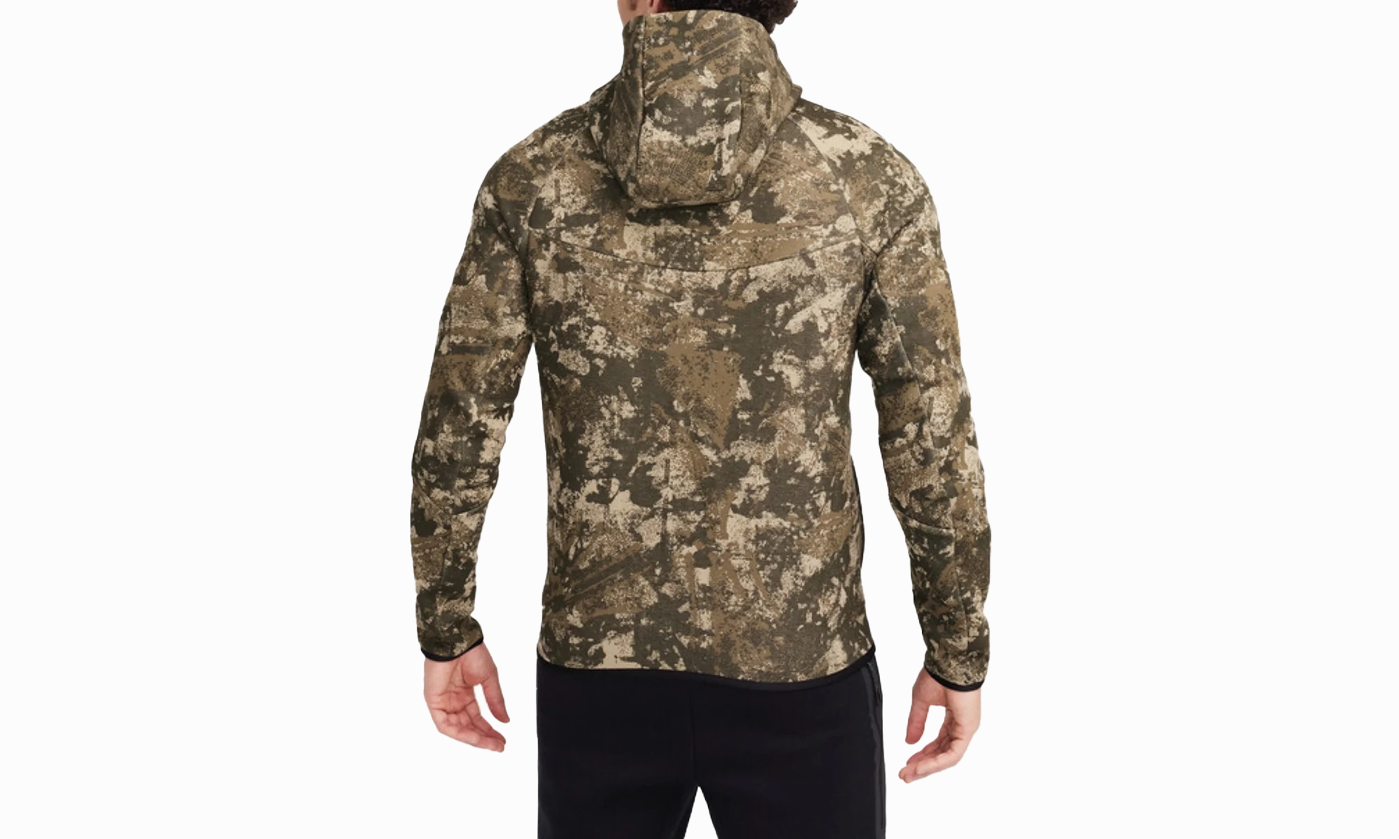 Tech Windrunner Fleece Full-zip Hoodie "Black"