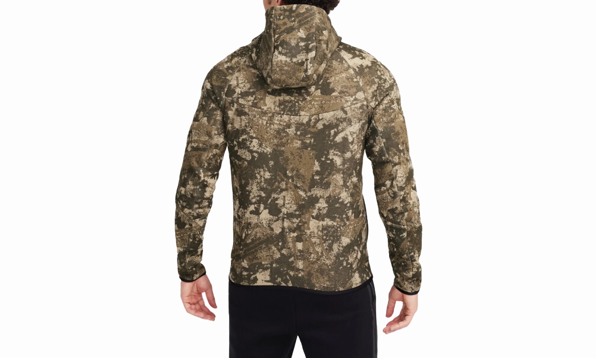 Tech Windrunner Fleece Full-zip Hoodie "Black"