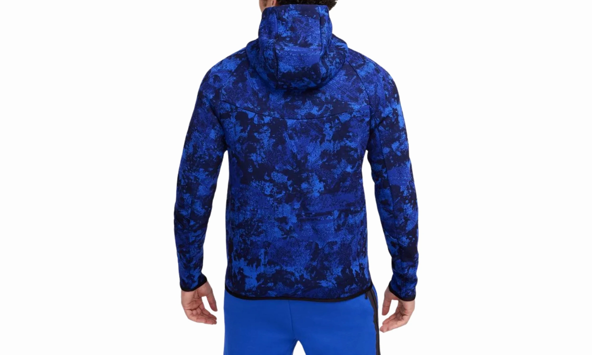 Tech Windrunner Fleece Full-zip Hoodie "Game Royal / Deep Royal Blue"