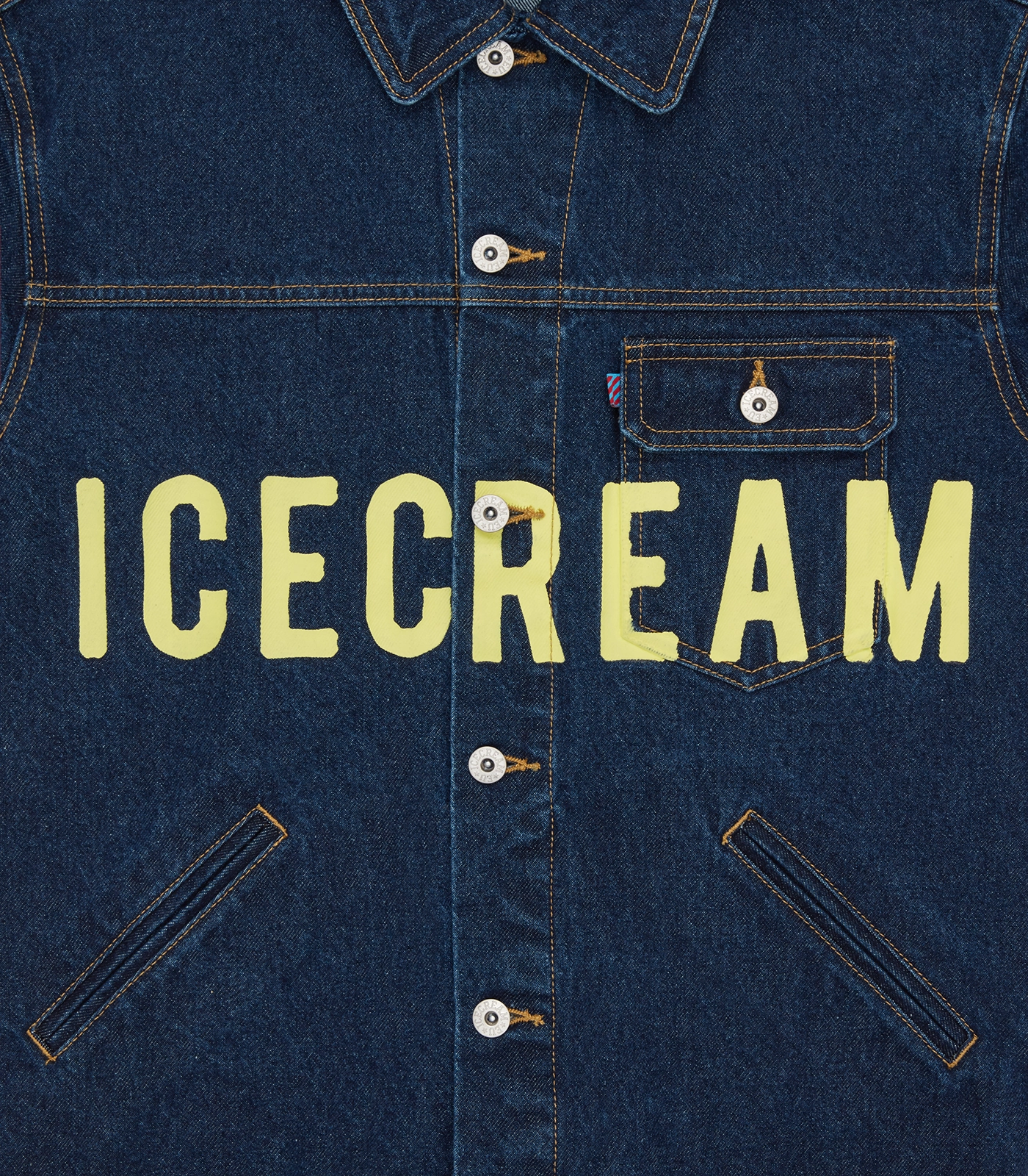 Ice Cream Cowboy Denim Trucker Jacket MoistureWickingTechnology