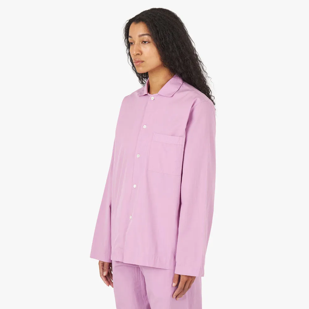 Tekla Poplin Long Sleeve Shirt / Purple Pink Gender Neutral