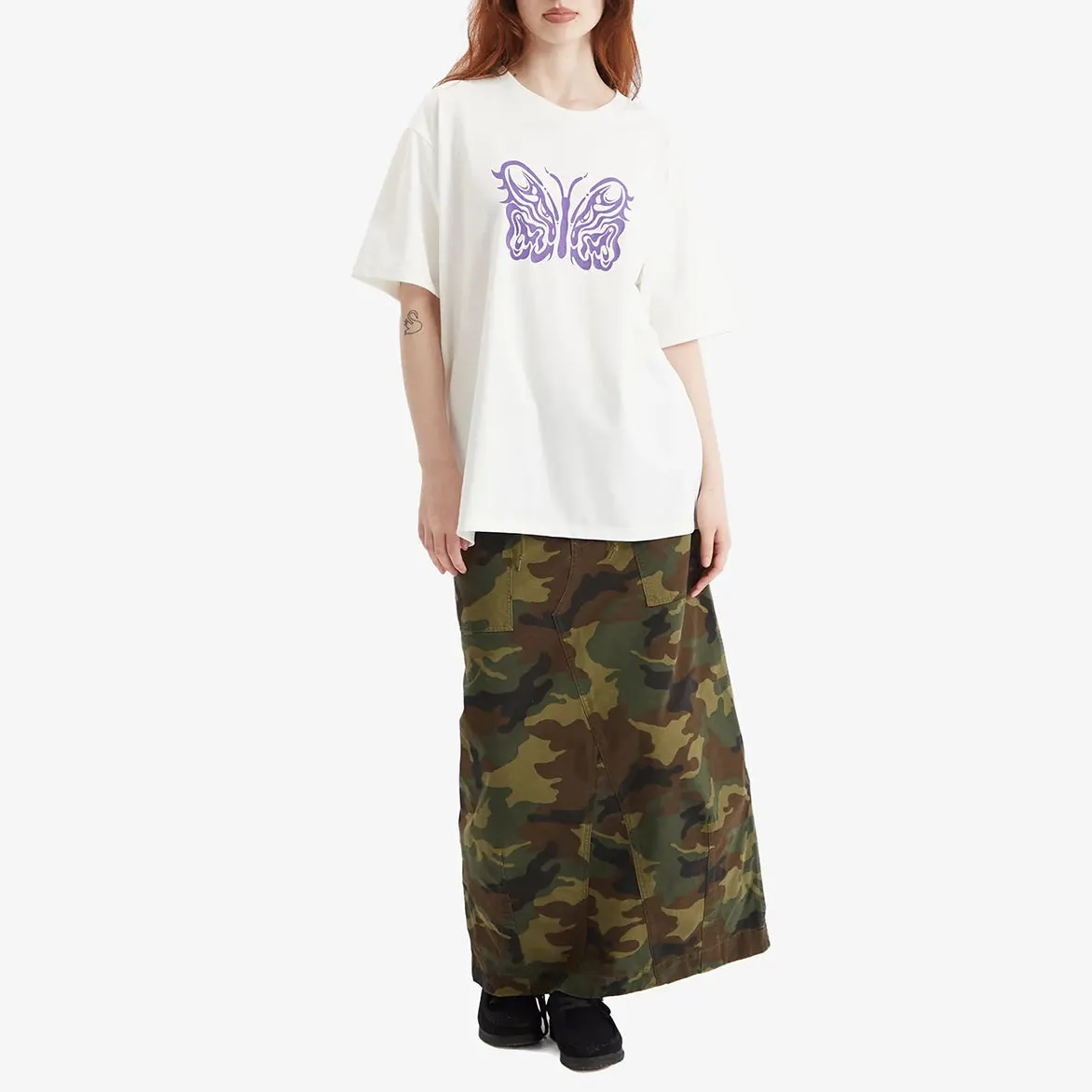 KAE TANAKA X NEEDLES S/S CREW NECK TEE - OFF WHITE Kid Play