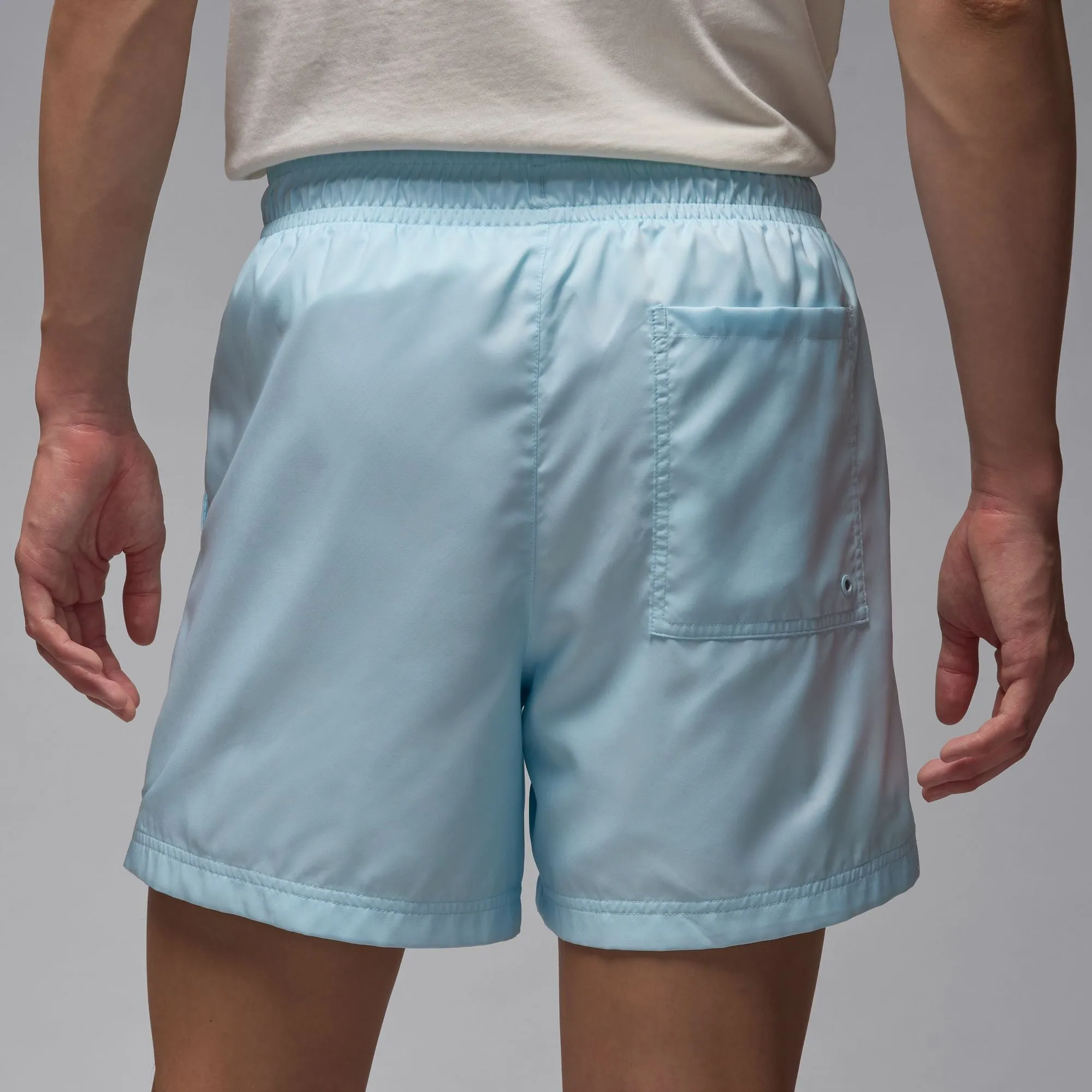 Jordan Essentials Shorts (Glacier Blue/Black) Leather Core ElasticBinding
