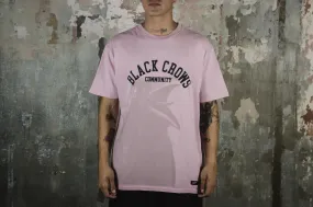 Layered Collar Relaxed Silhouette Lust BCC Pastel Crows Tee