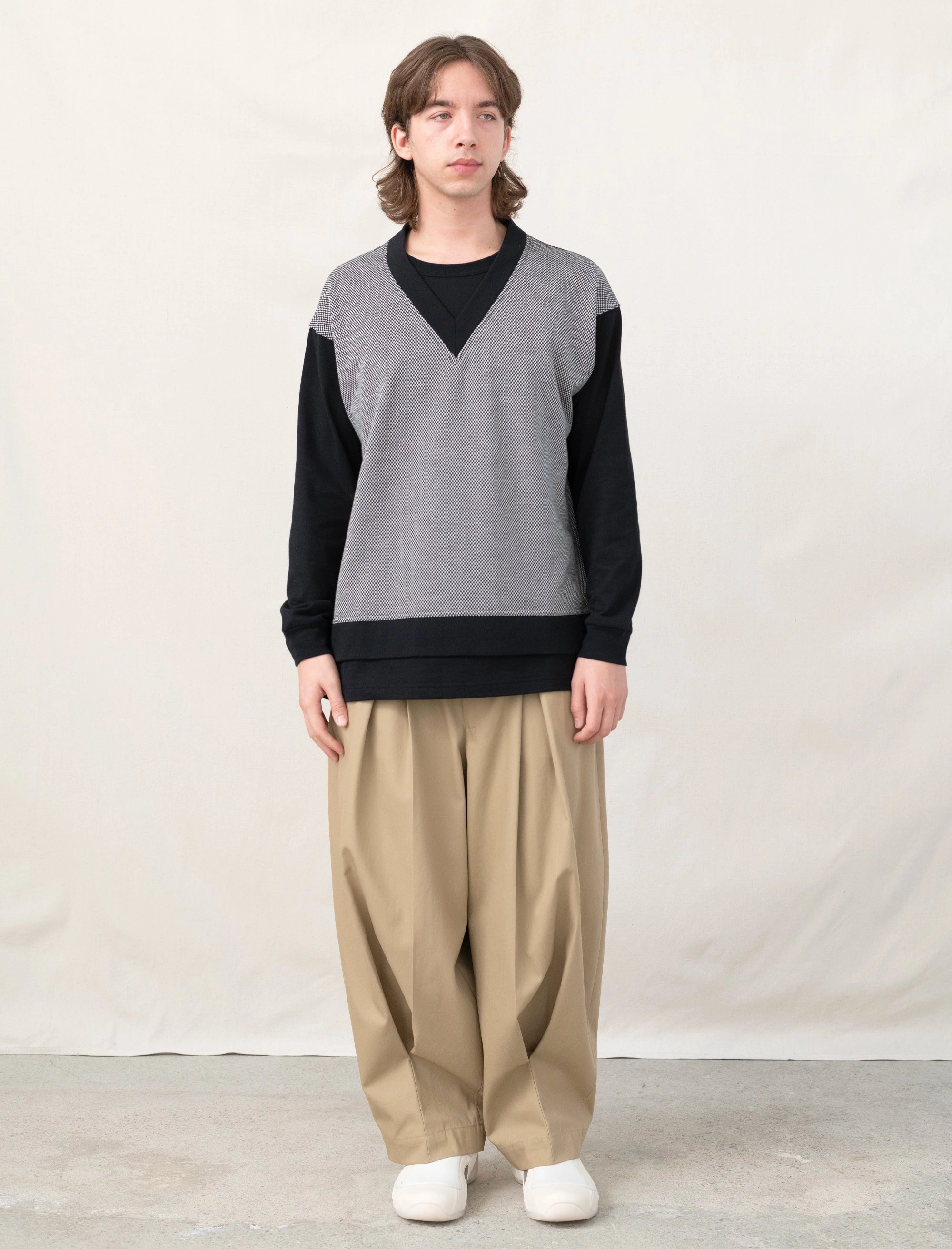 Sustainable Cotton SoftInteriorLining T-Shirt (Black/Birdseye)