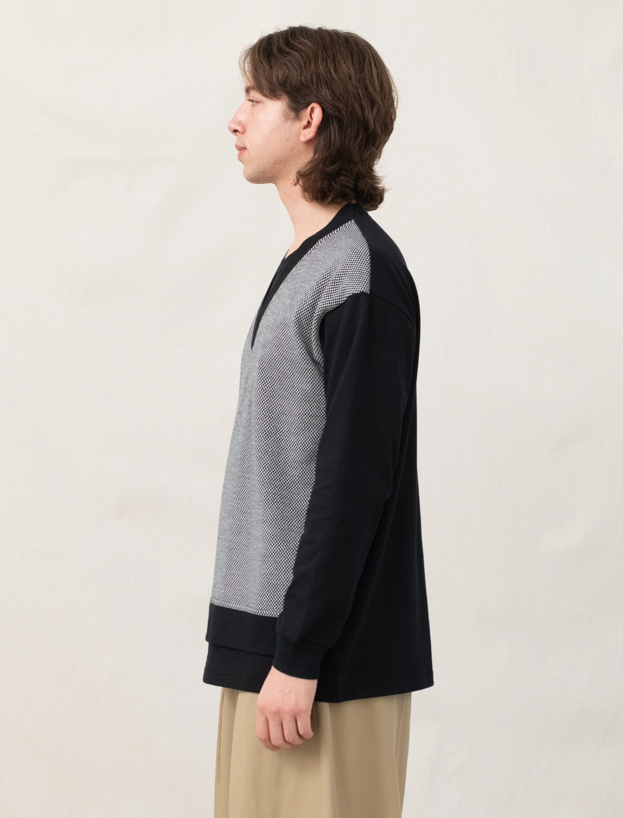 T-Shirt (Black/Birdseye) HiddenZipper