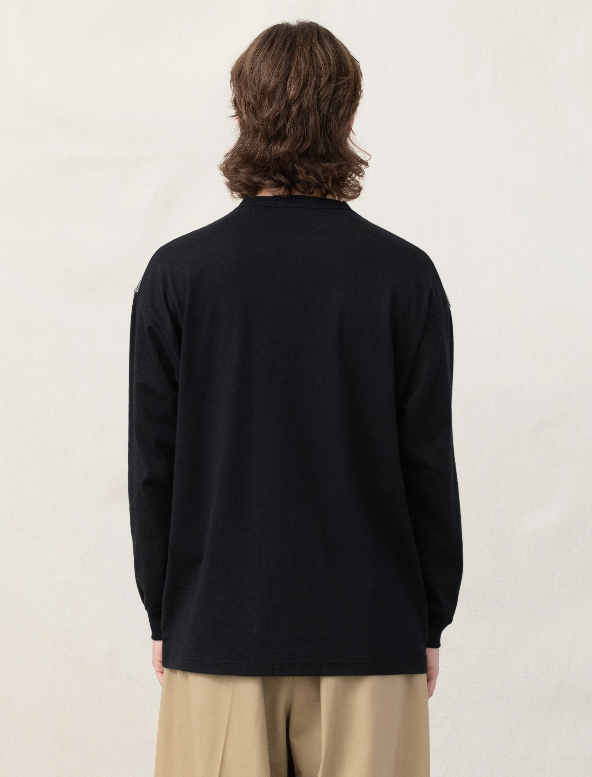 Flexible Neckline T-Shirt (Black/Birdseye)
