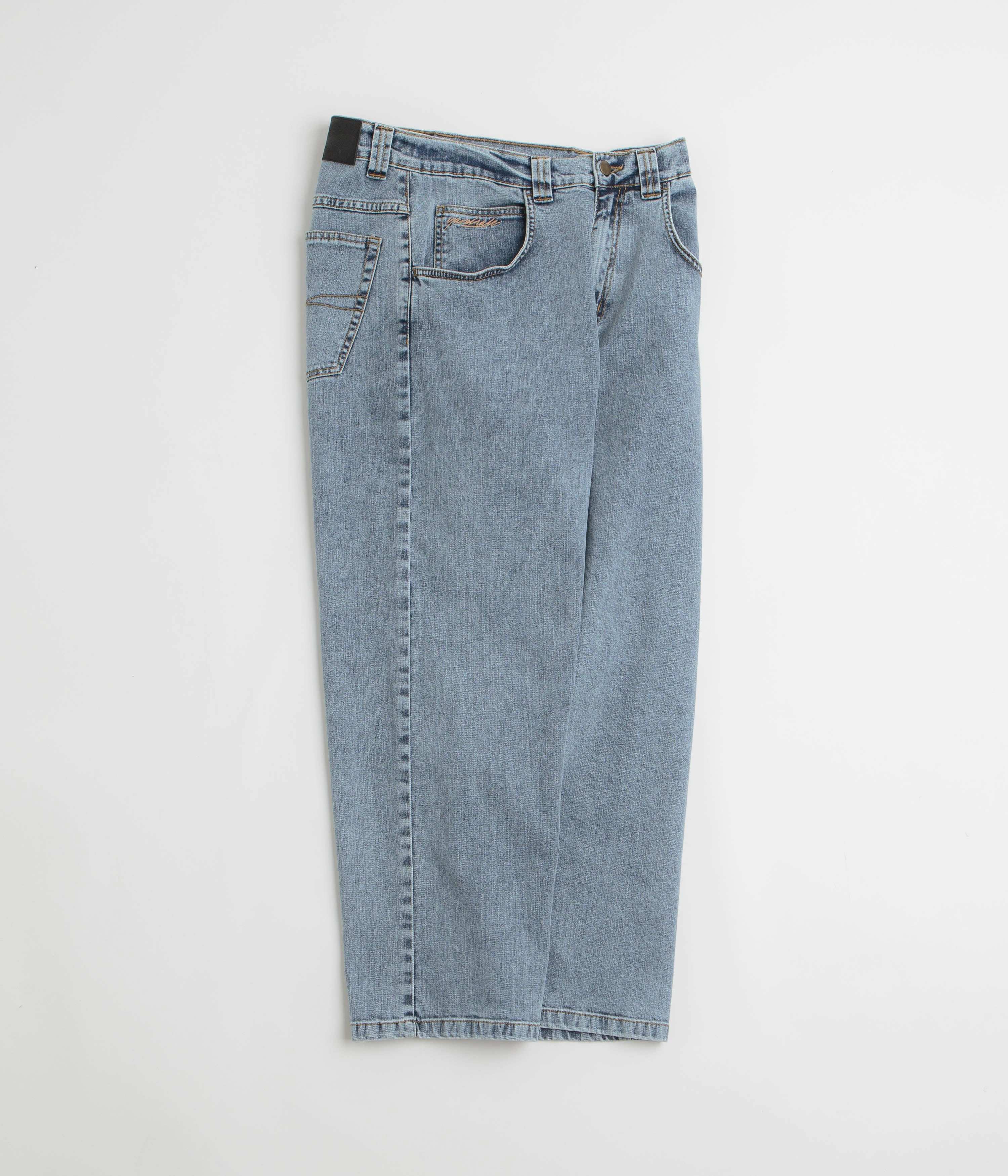 Ultra Soft Dressy look Yardsale Ivory Slub Jeans - Light Denim