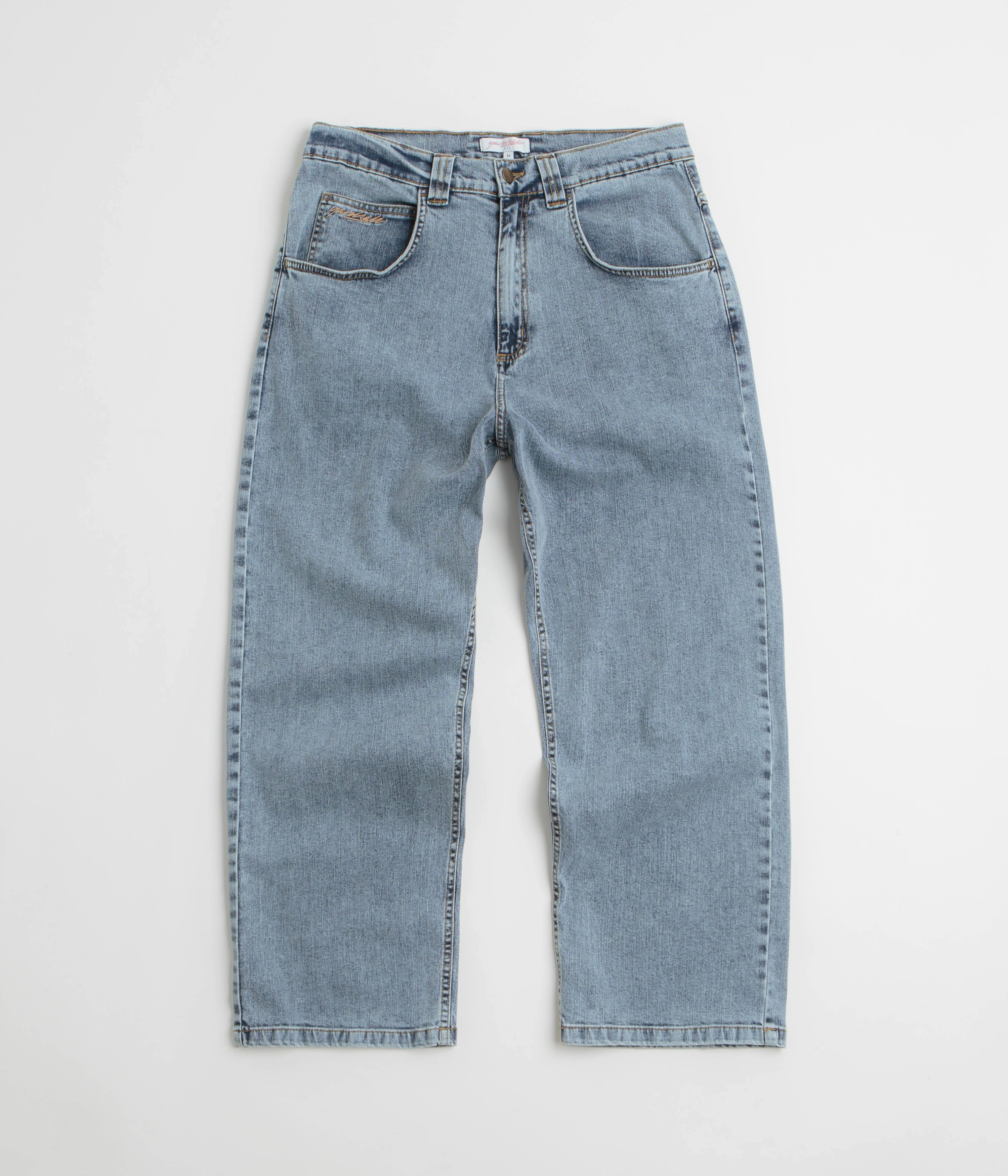 Yardsale Ivory Slub Jeans - Light Denim Cozy Feel