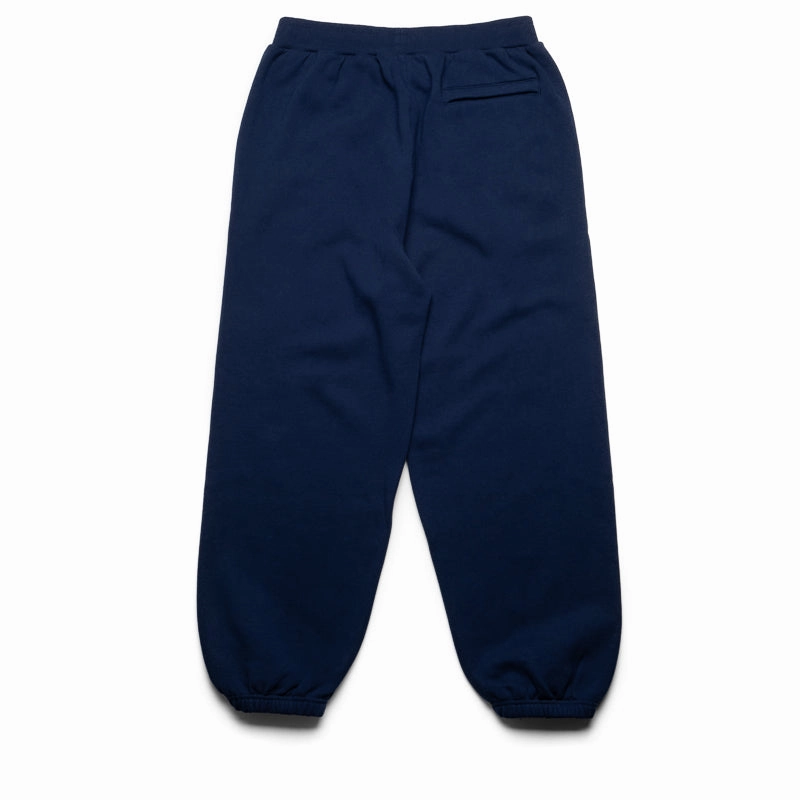 Lightweight Nylon Blend Abrasion Resistant Panels Awake NY Crown Logo Sweatpant - Navy