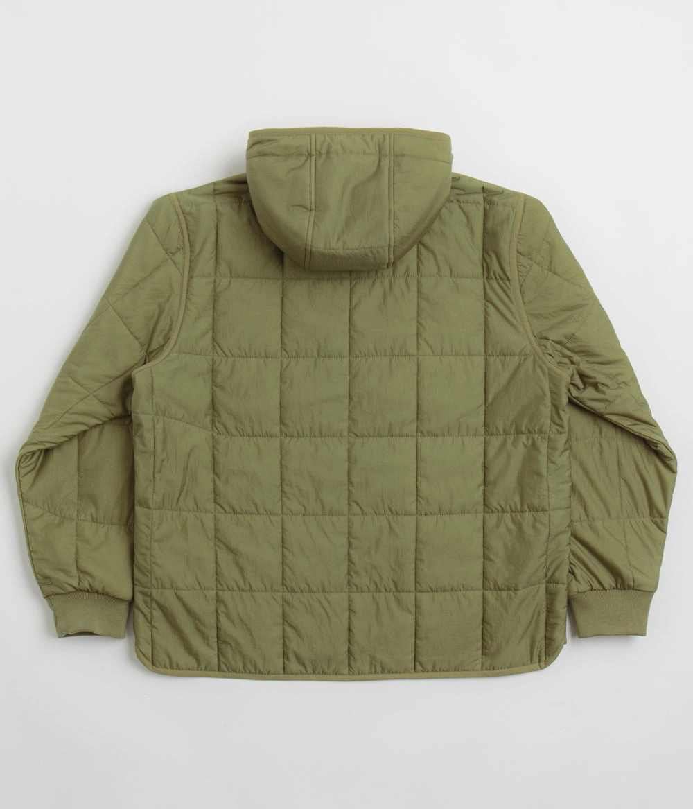Functional Light Reflective Logos Norse Projects Military Hooded Liner Jacket - Moss Green