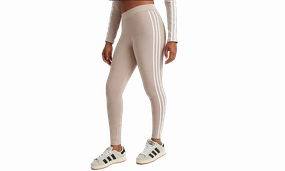 Wo 3 STRIPES TIGHT "Beige" Shine Fit