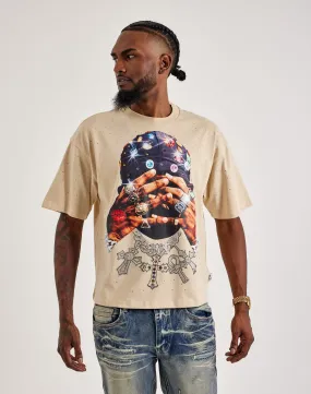 BKYS No Face Diamond Tee Matte Tone Feather Glow