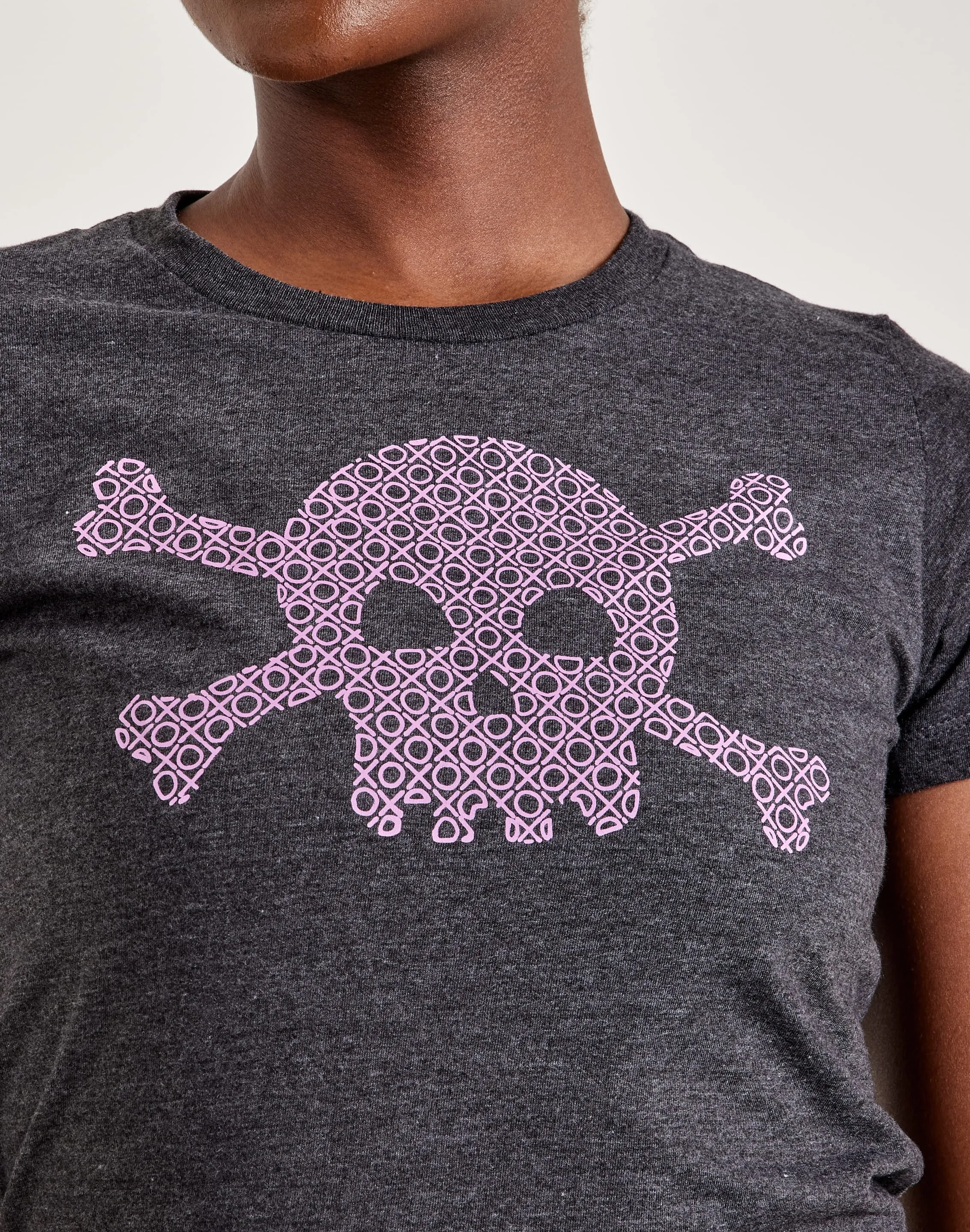 LA Pop Art Word Art XOXO Skull Tee SoftLining