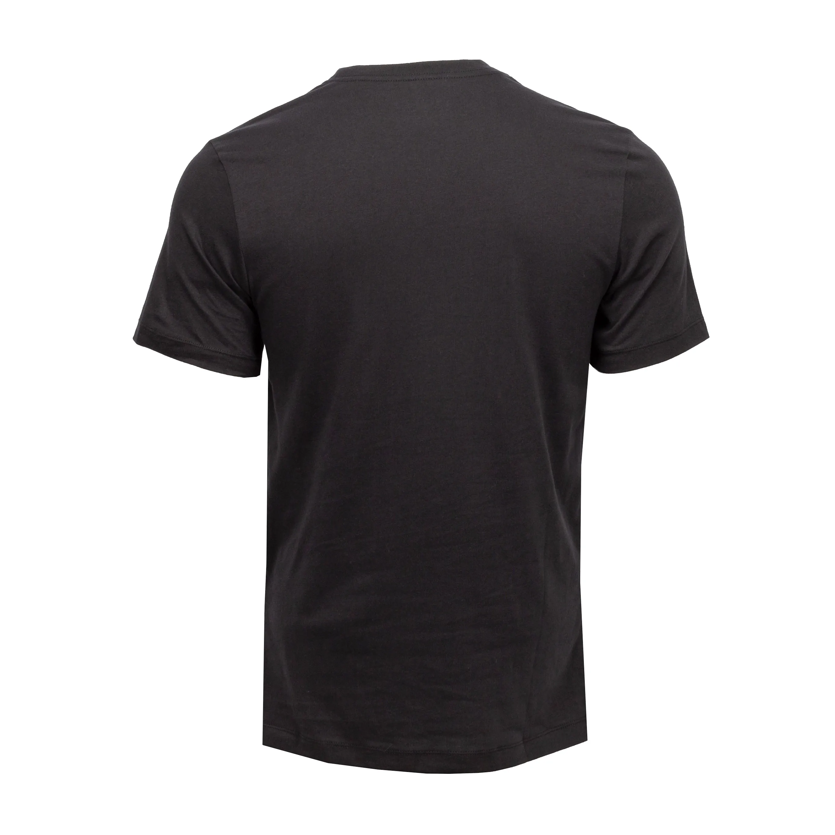 Placket Closure Chic Edge Embroidered SS Crew Tee - Mens