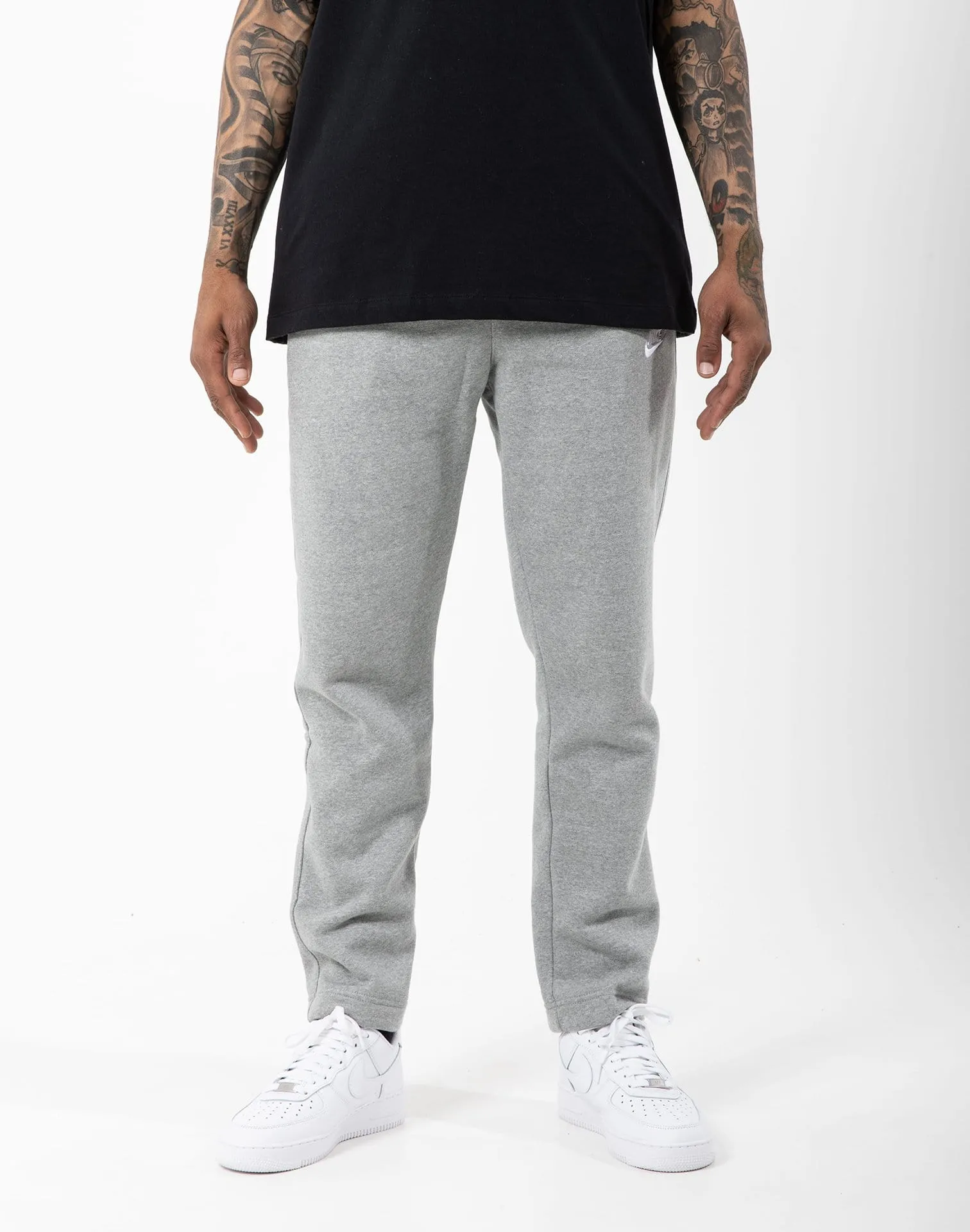 Nike Club Fleece Open Hem Sweatpants ElasticCuffDesign