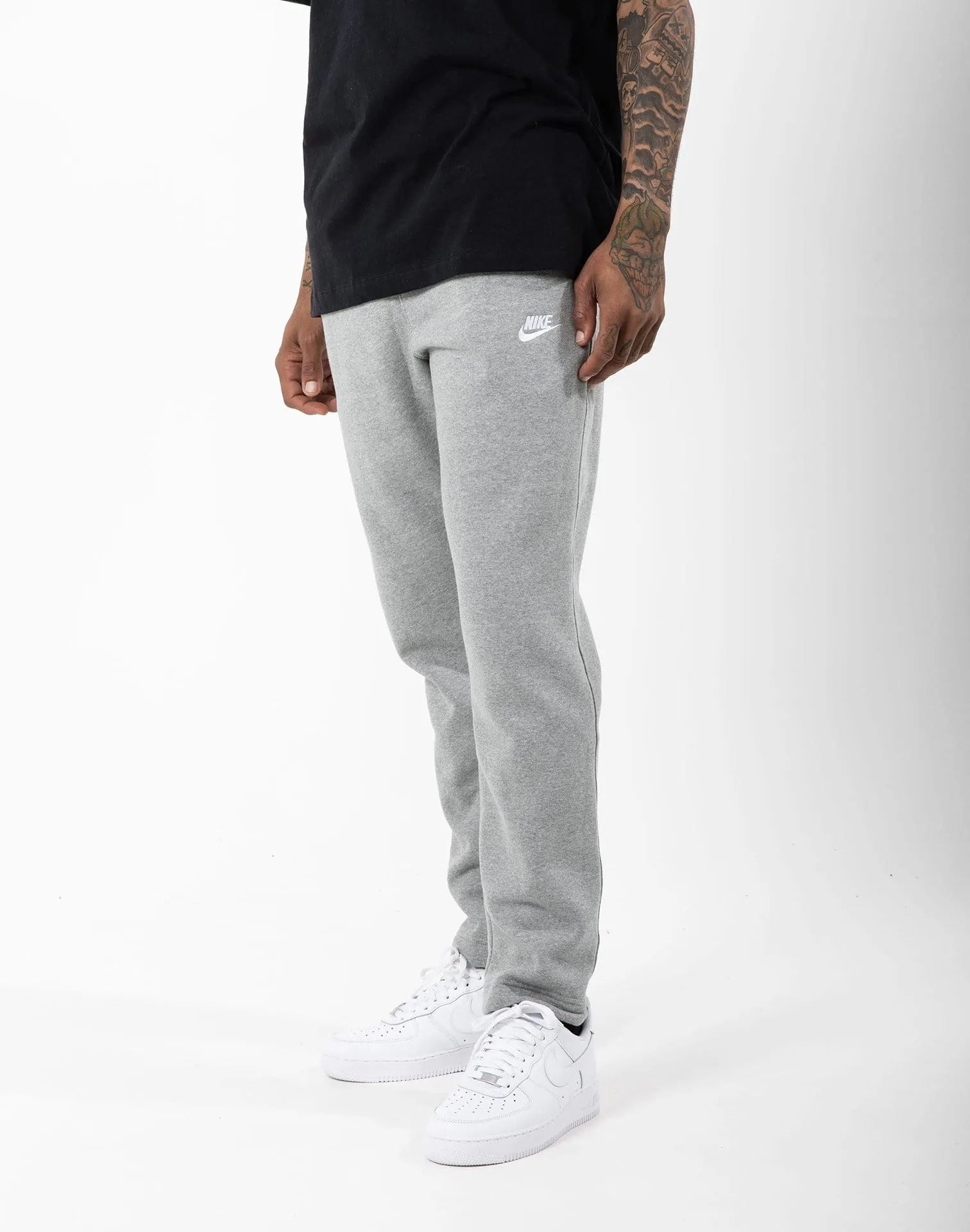 Fine Weave Nike Club Fleece Open Hem Sweatpants