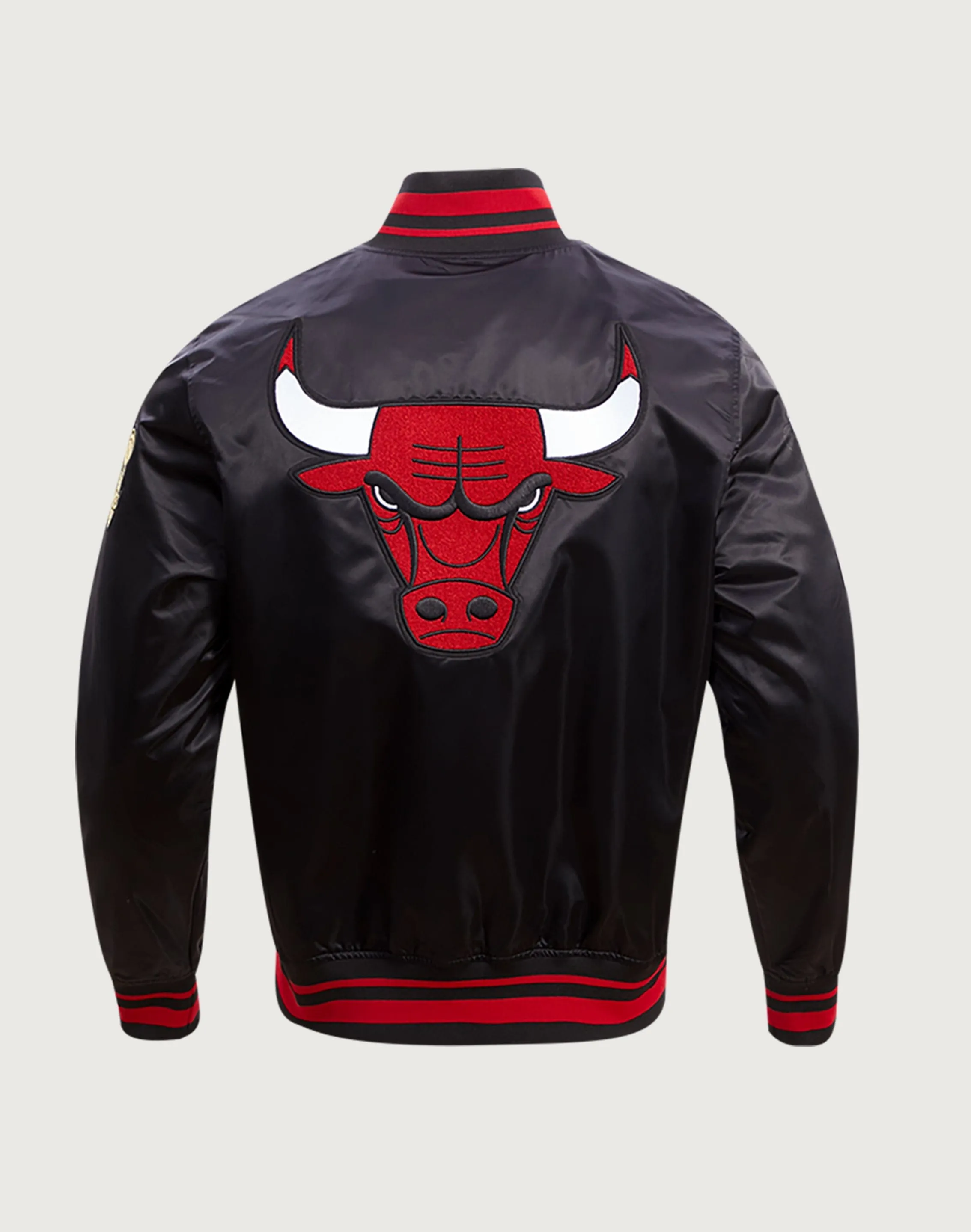 Pro Standard NBA Chicago Bulls Retro Classic Rib Satin Jacket Sequin Glow