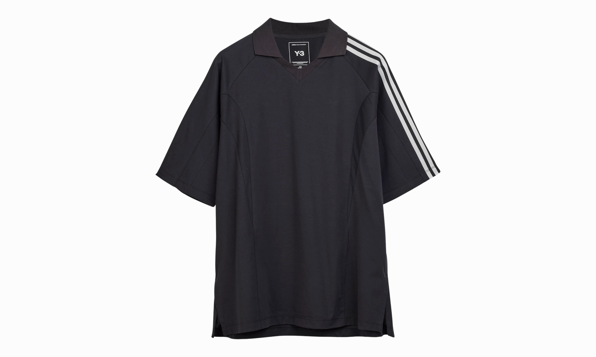 SS Cut Line Tee "Black" Sustainable Manufacturing Compression Fit