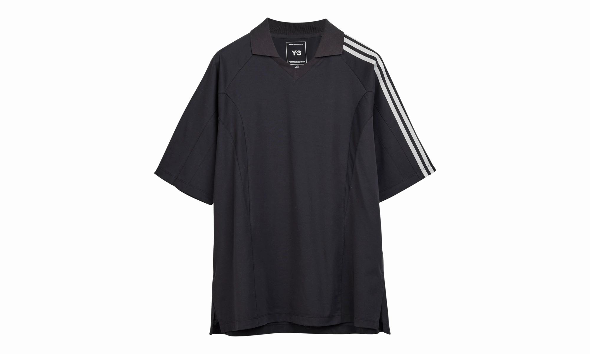 SS Cut Line Tee "Black" Road Look StretchableMaterial
