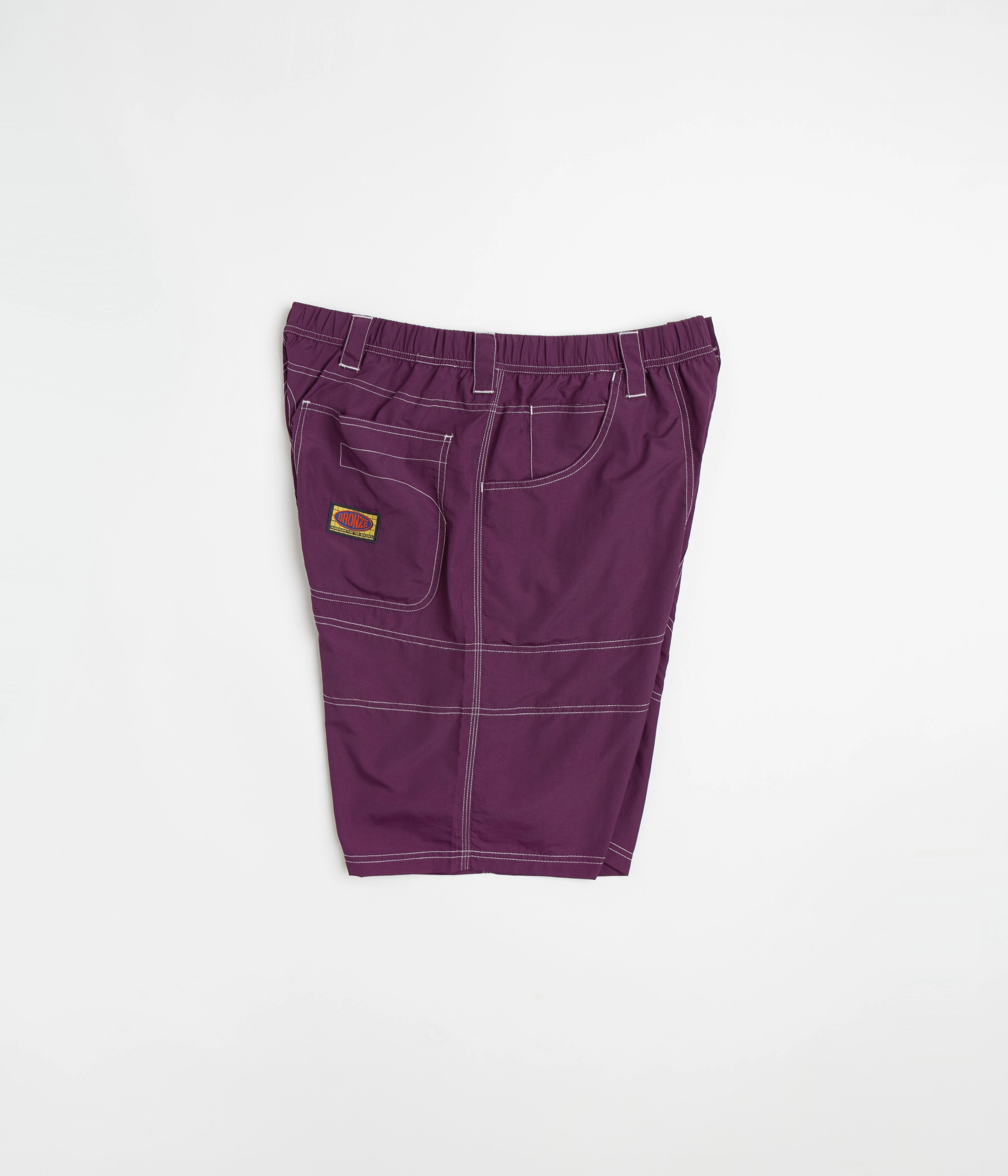 Bronze 56K Double Knee Shorts - Eggplant Compact Packable Design affordable choice