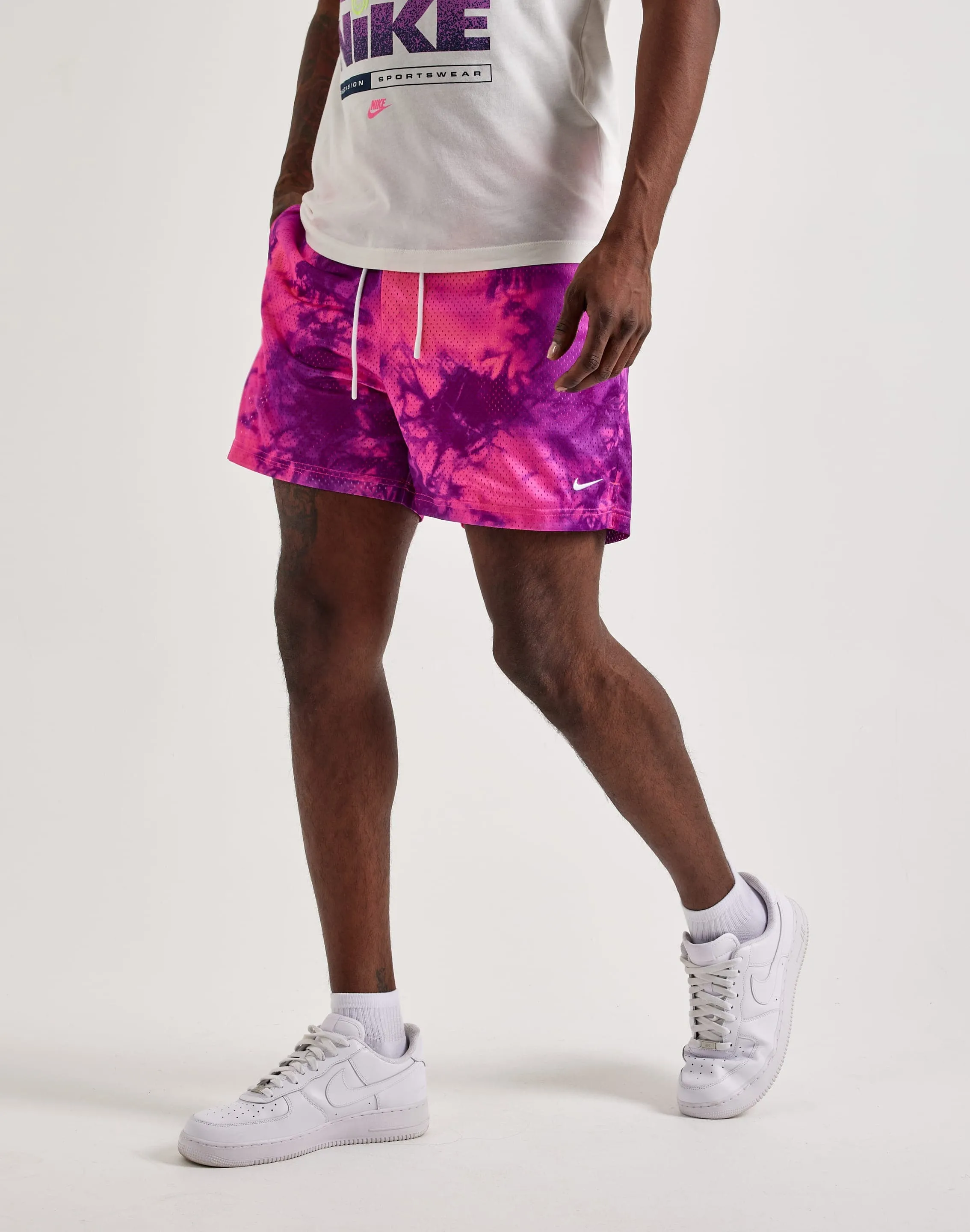 Nike Practice Mesh Dri-FIT Basketball Shorts ShockAbsorbent Padding Translucent Soul