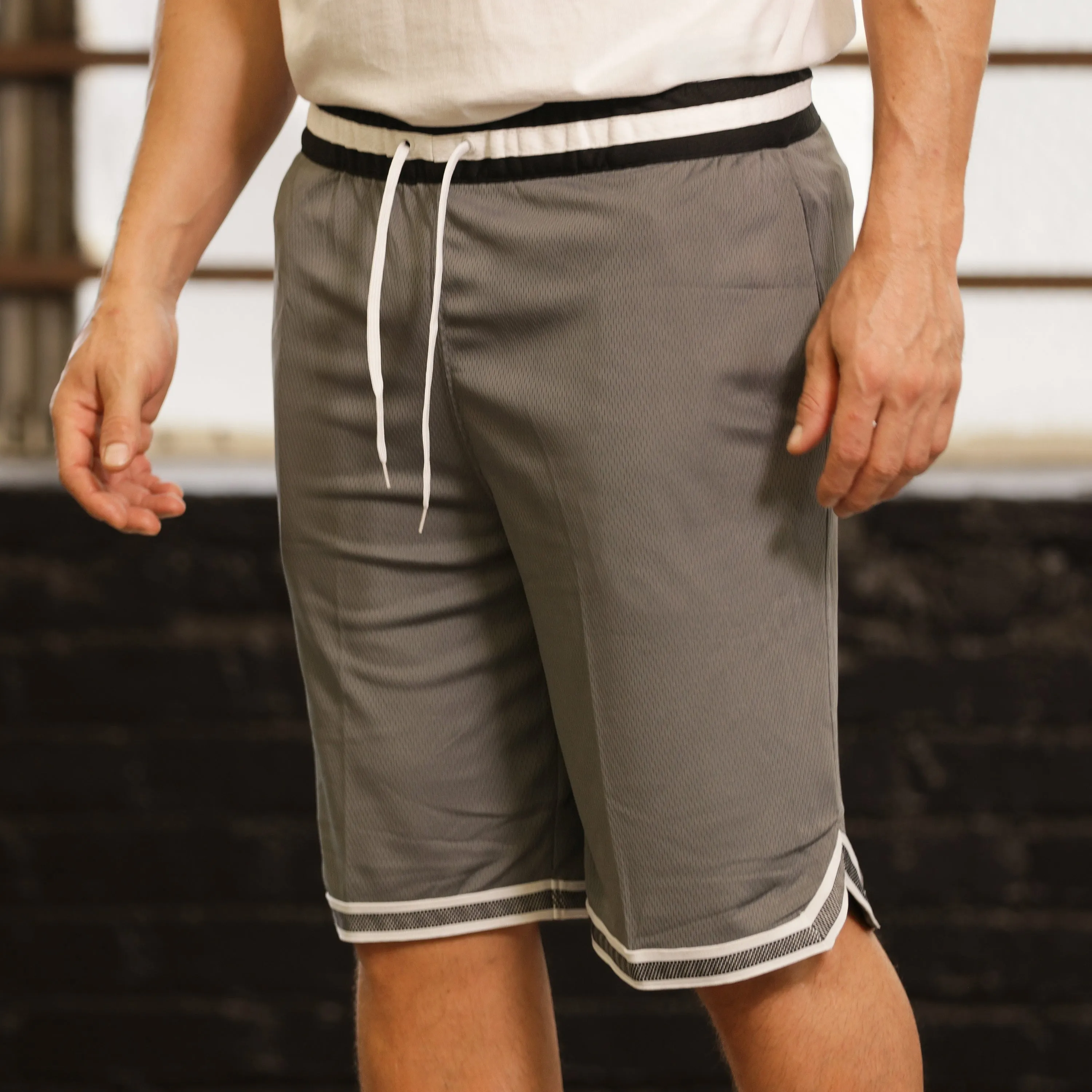 Basketball Short - Mens Pure Linen Blend