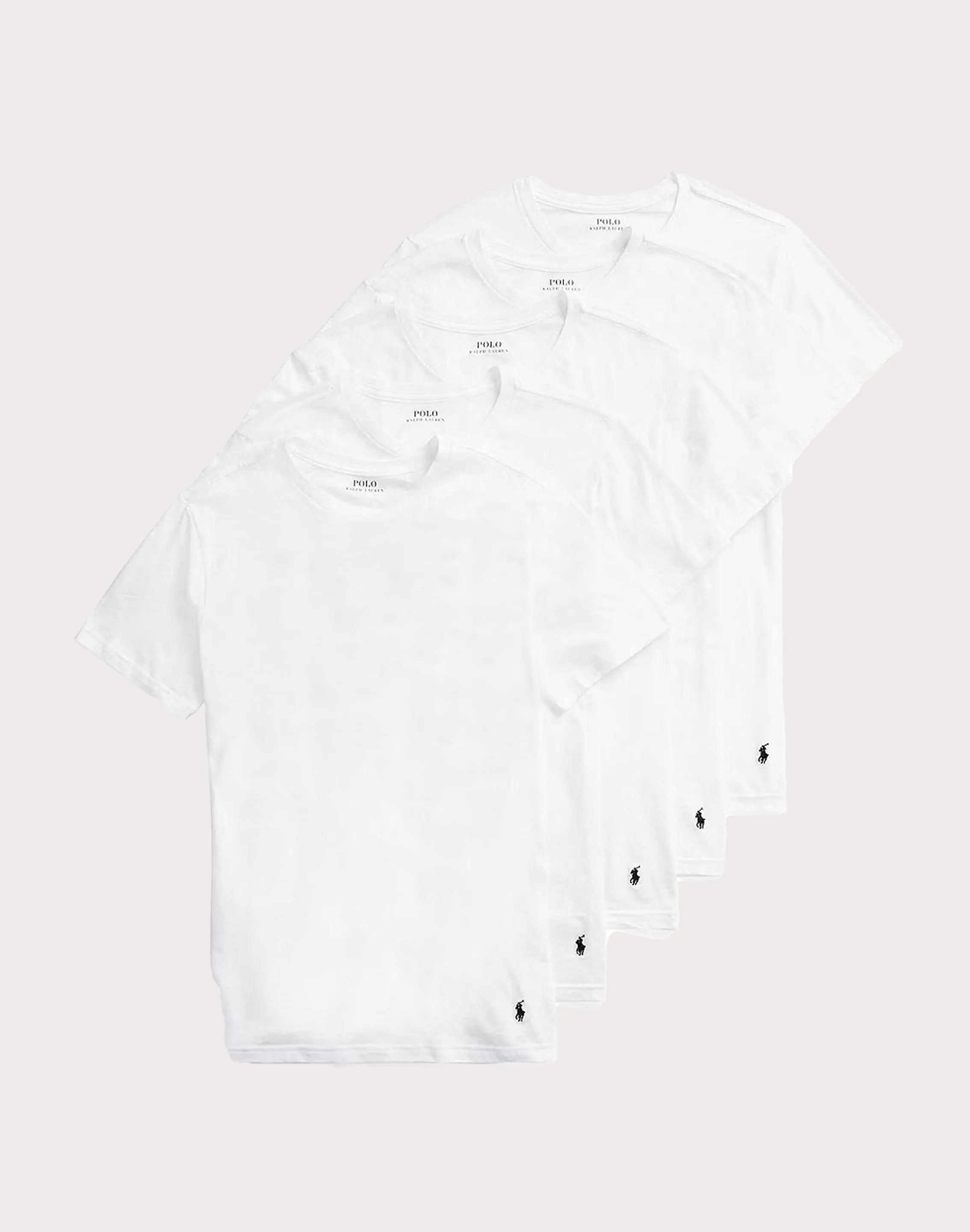 MeshVentilation Polo Ralph Lauren Slim-Fit Cotton Crewneck Tee 5-Pack