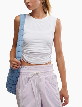 domestic users rescue operation Tempo Sport Mode Muscle Tee - White