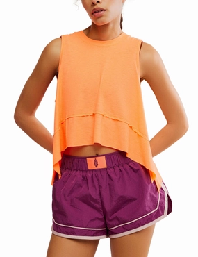 Tempo Tank - Neon Coral Multipurpose Athletic Top