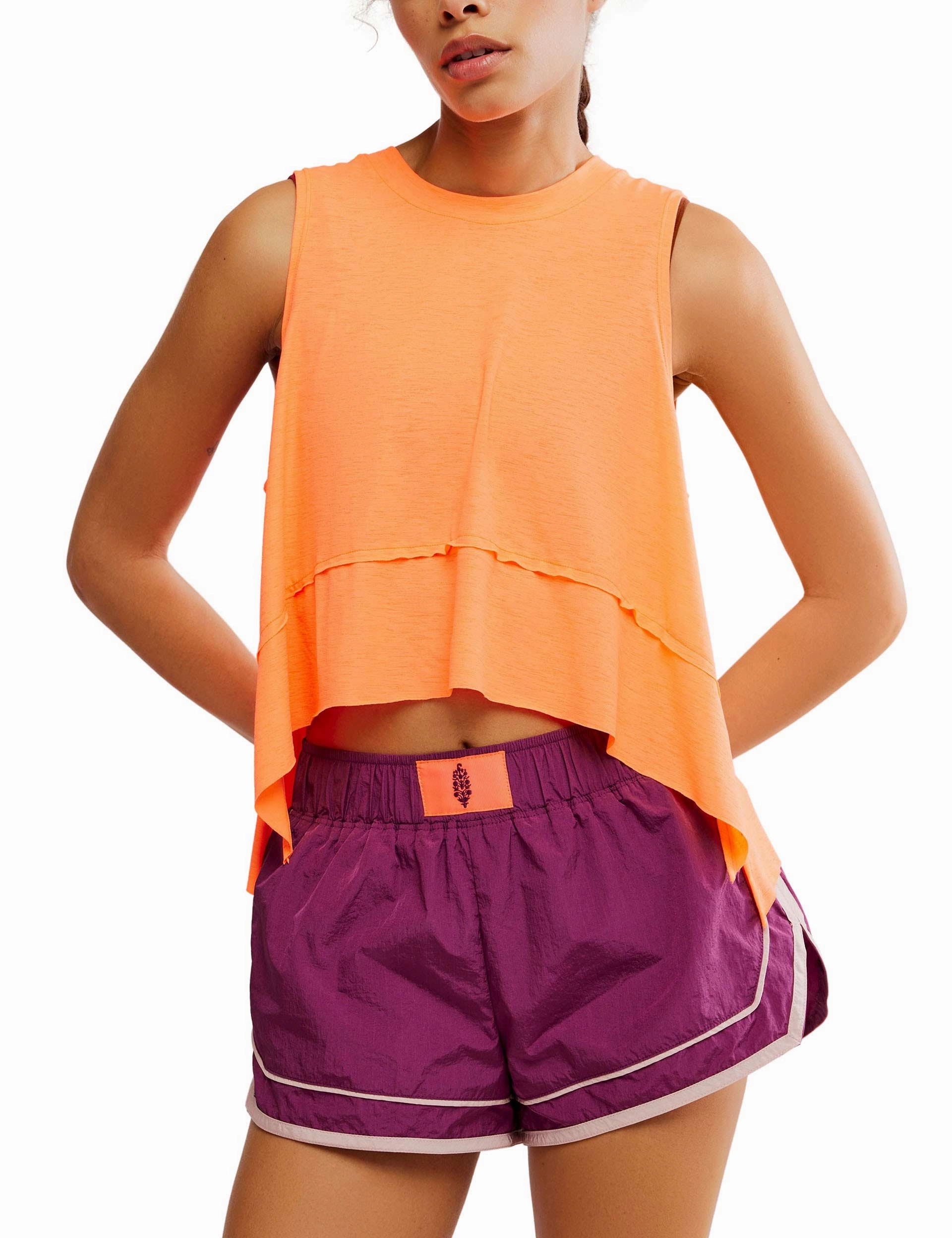 Tempo Tank - Neon Coral Multipurpose Athletic Top