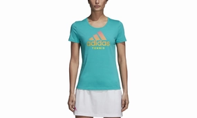 Vented Panels Tennis Category Tee "Hi Res Aqua"