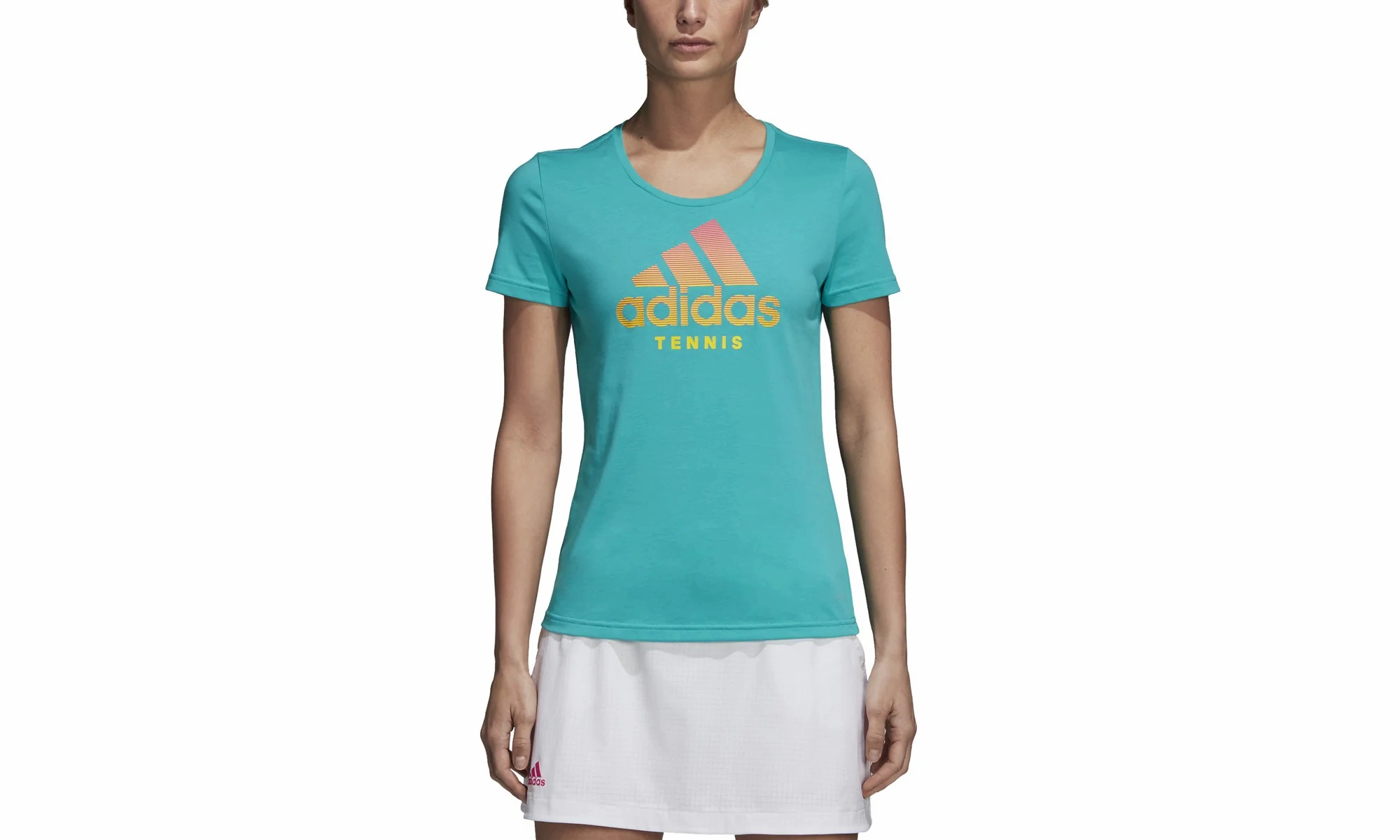 Office Mood OdorResistant Fabric Tennis Category Tee "Hi Res Aqua"