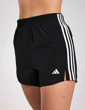 3-Stripes High Waisted Shorts - Black/White Foldable style