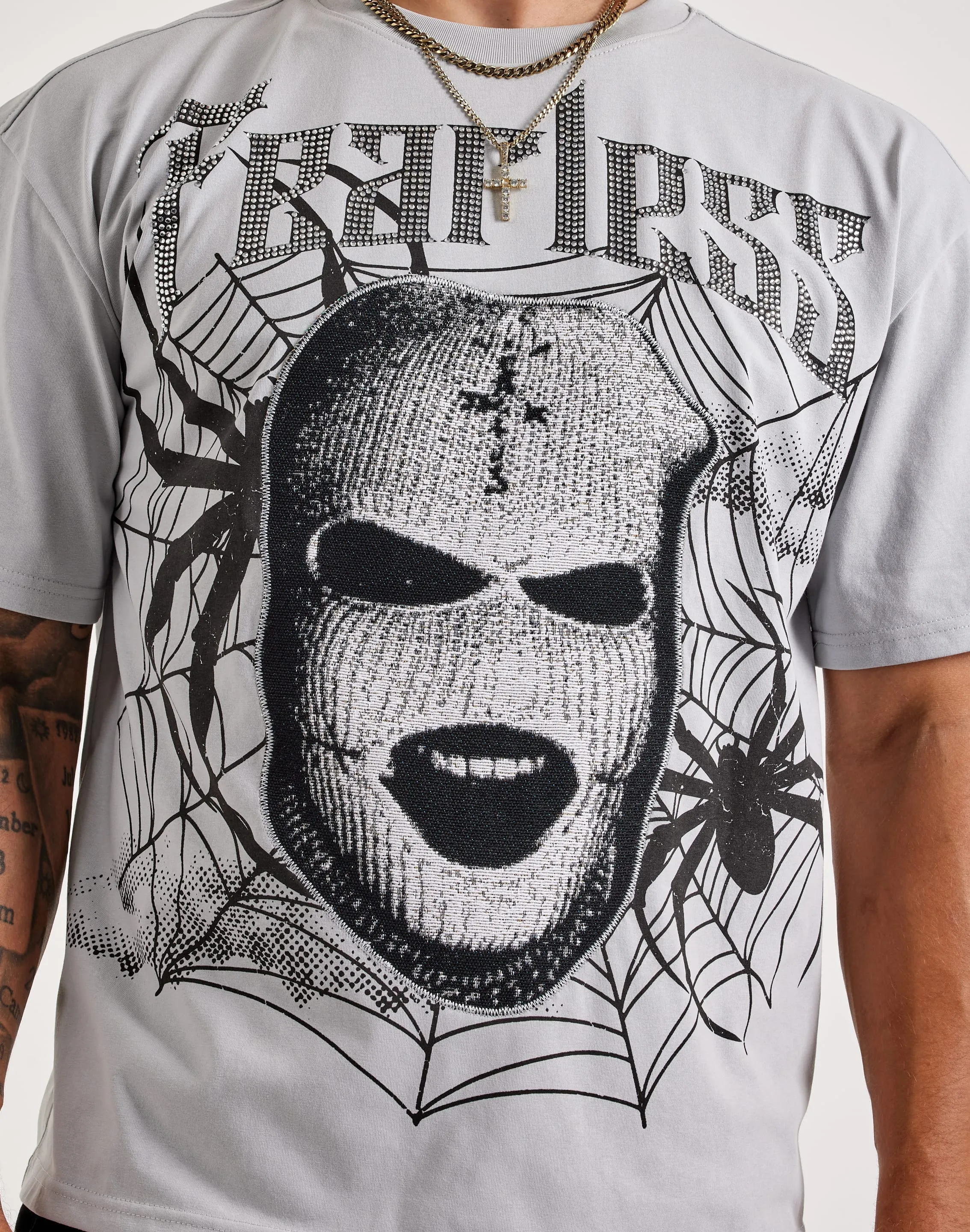 Majestik Spyder Web Tapestry Tee PreShrunkFabric Mountain Cool
