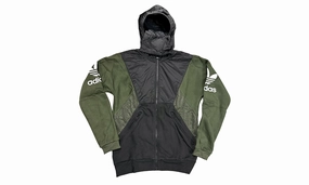 Antibacterial lining Teorado FZ Hooded Jacket "Black Green"