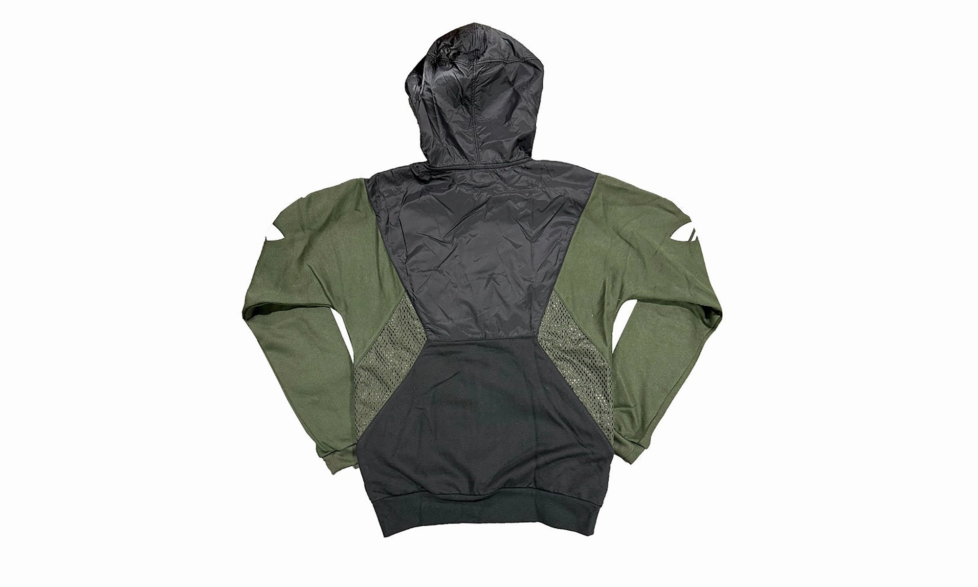 Teorado FZ Hooded Jacket "Black Green" Zipper Closure