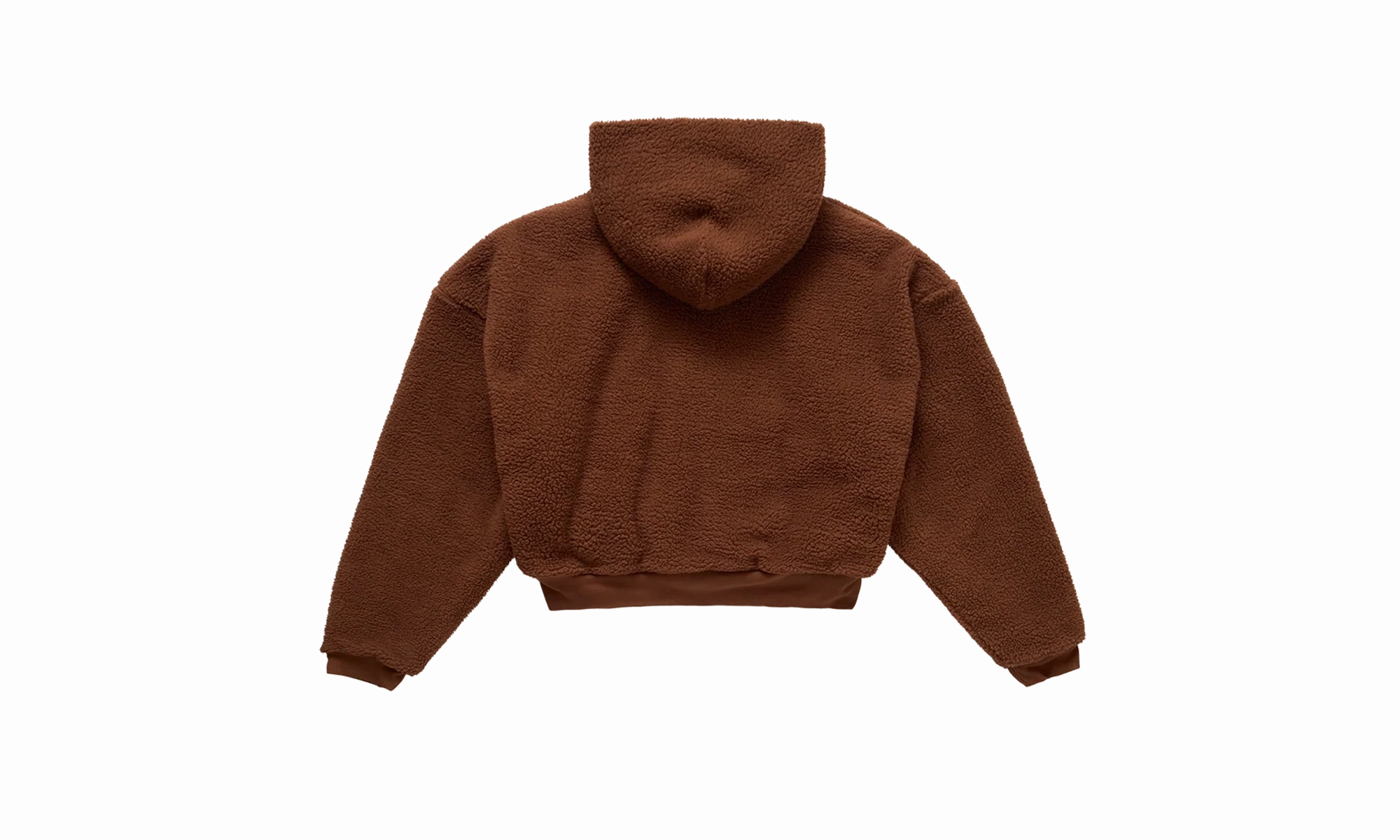 Terry Fleeced Zipped Hoodie "Brown"