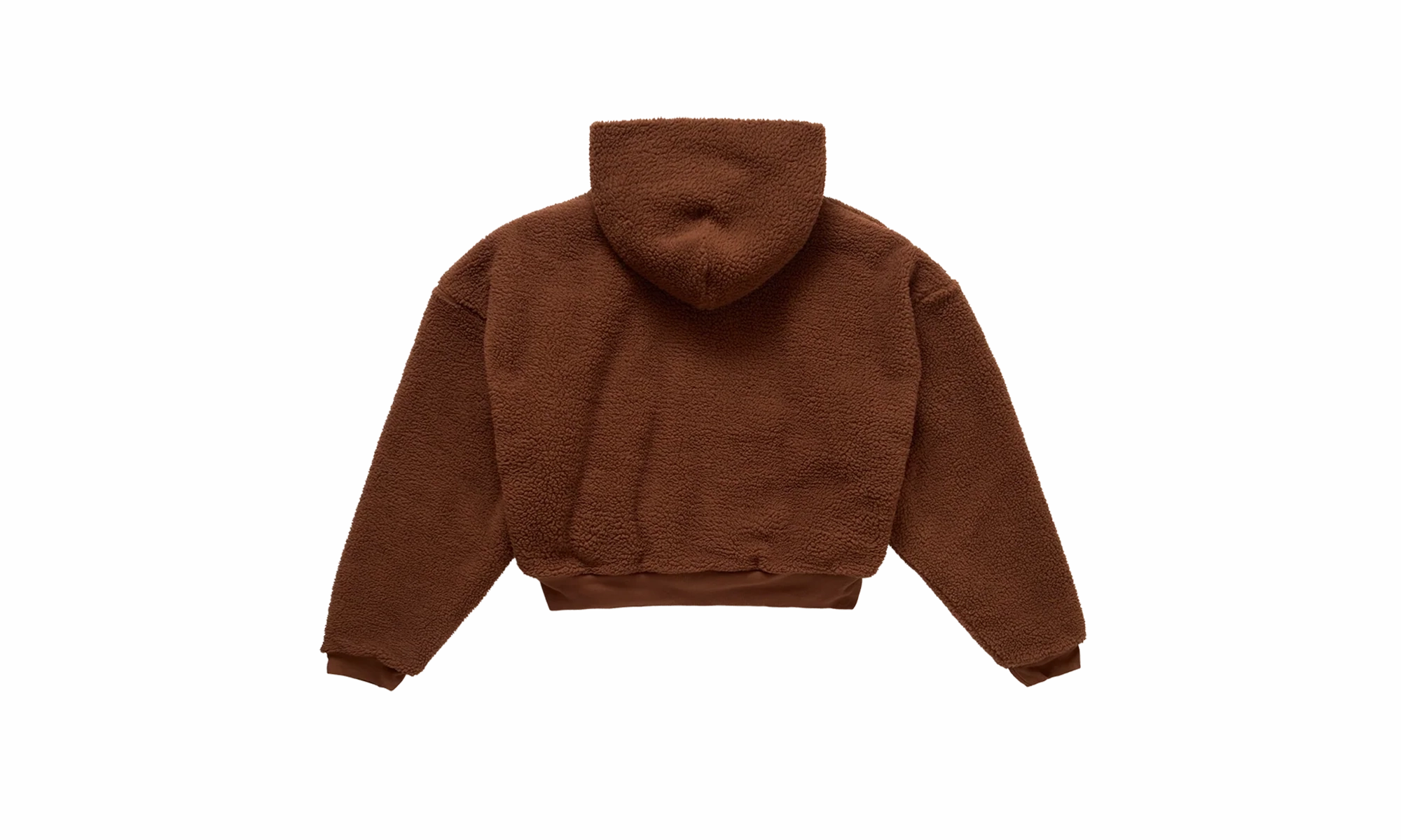 Terry Fleeced Zipped Hoodie "Brown"