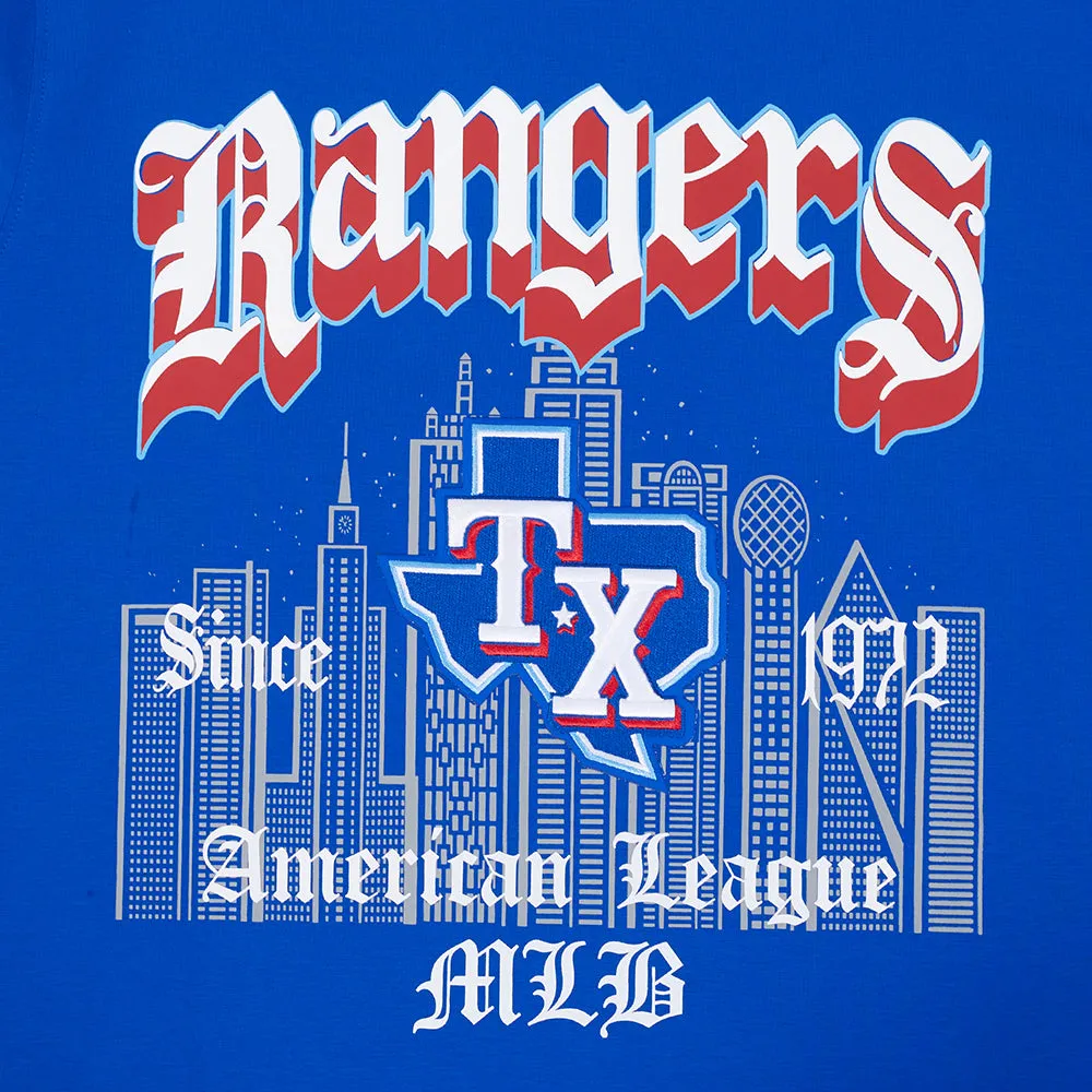 Japan Neat Dance Light Texas Rangers Old English Tee -Mens