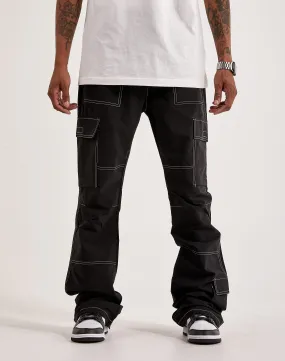 Smart Glow Star Mood American Stitch Stacked Leg Contrast Pants