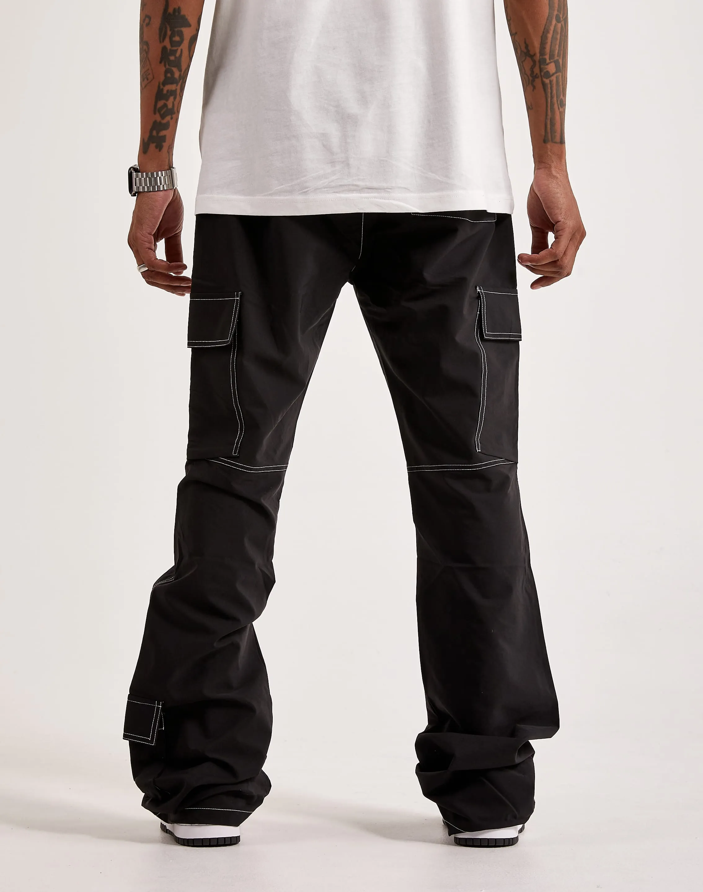 Sky Cool Icon Fit American Stitch Stacked Leg Contrast Pants
