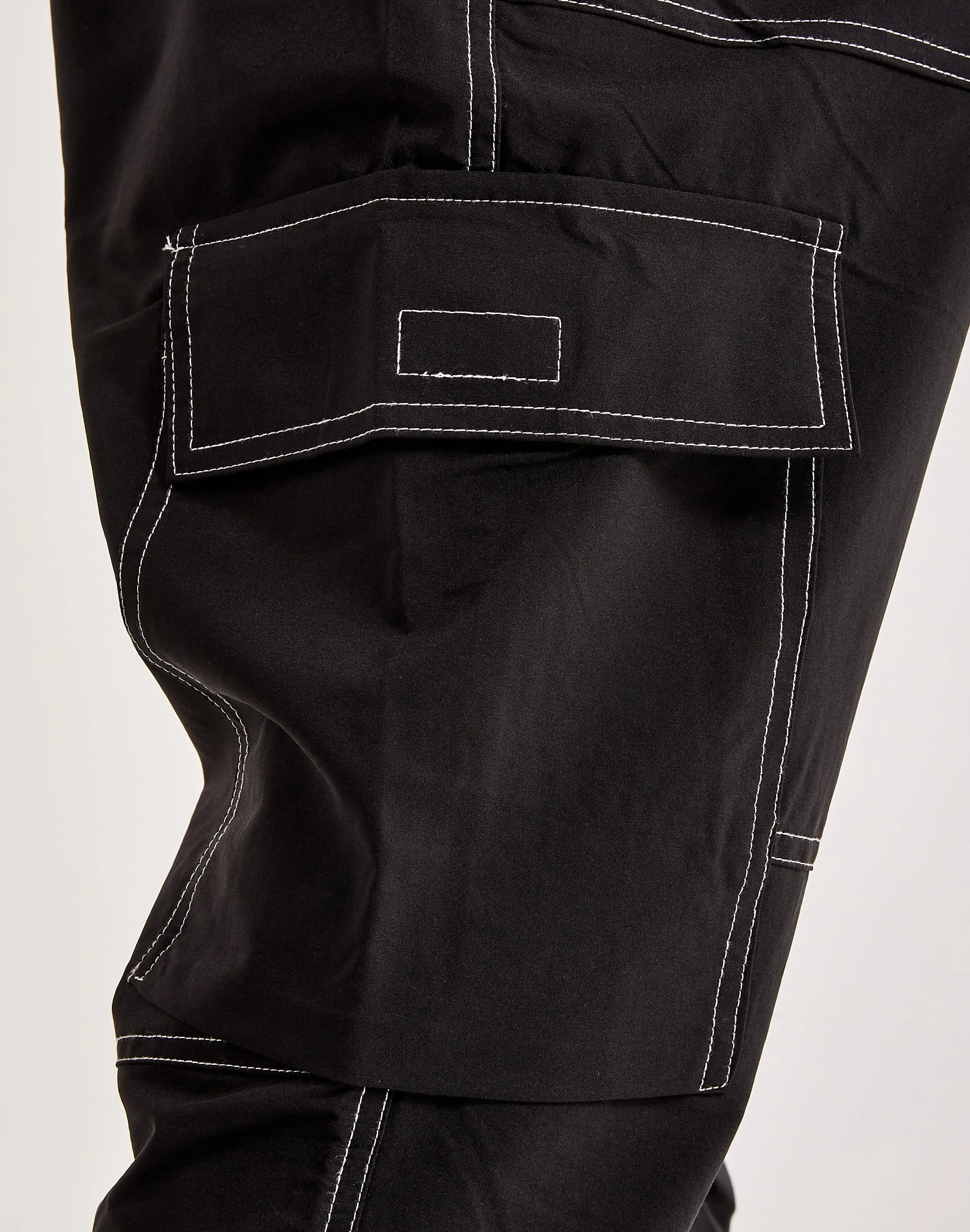 Moon Cool American Stitch Stacked Leg Contrast Pants