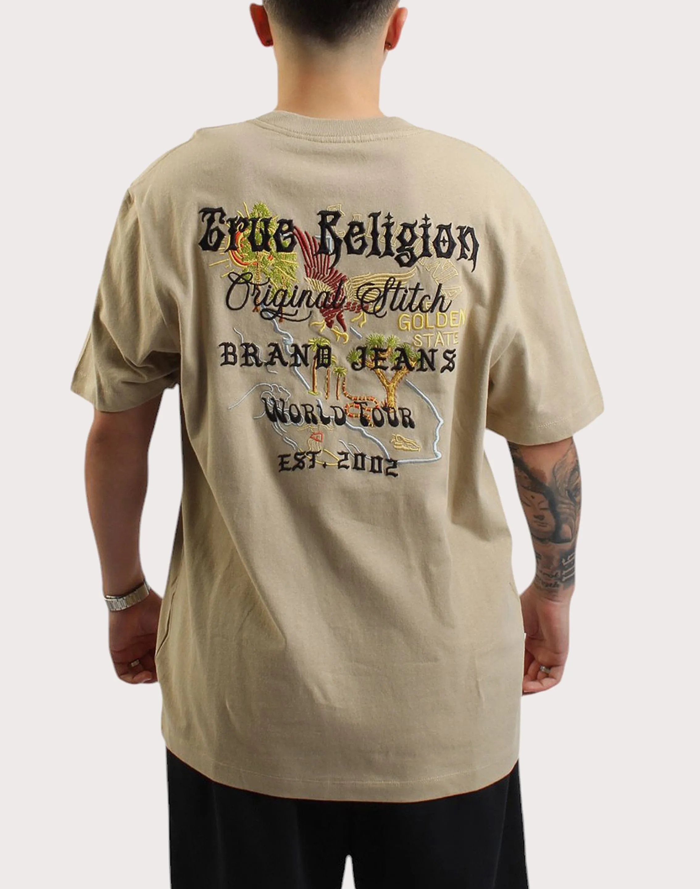 Sheer Fit Neo Mode True Religion Nature Logo Heavyweight Tee