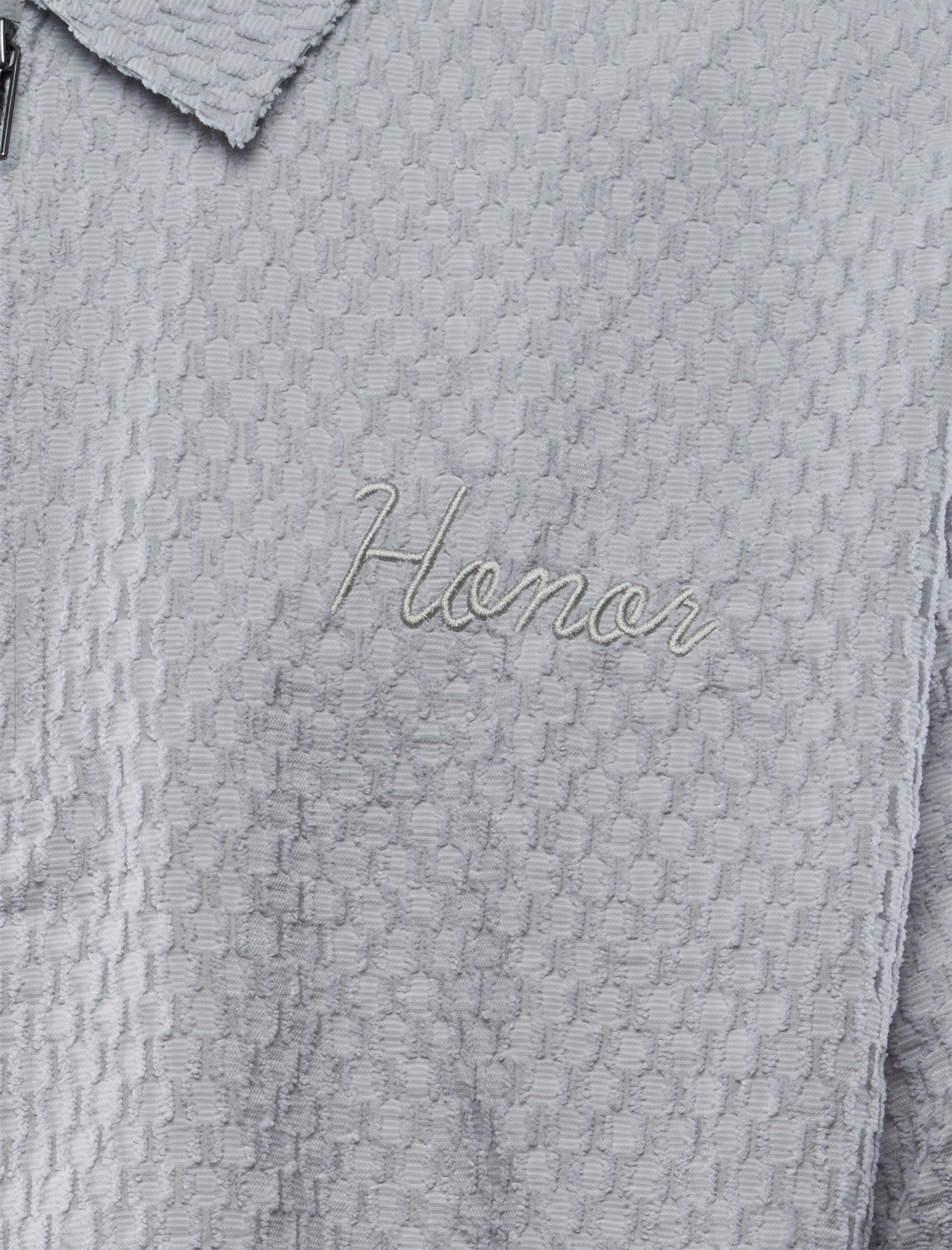 Slim Fit Shirt Fitted Shirt TEXTURED KNIT ZIP