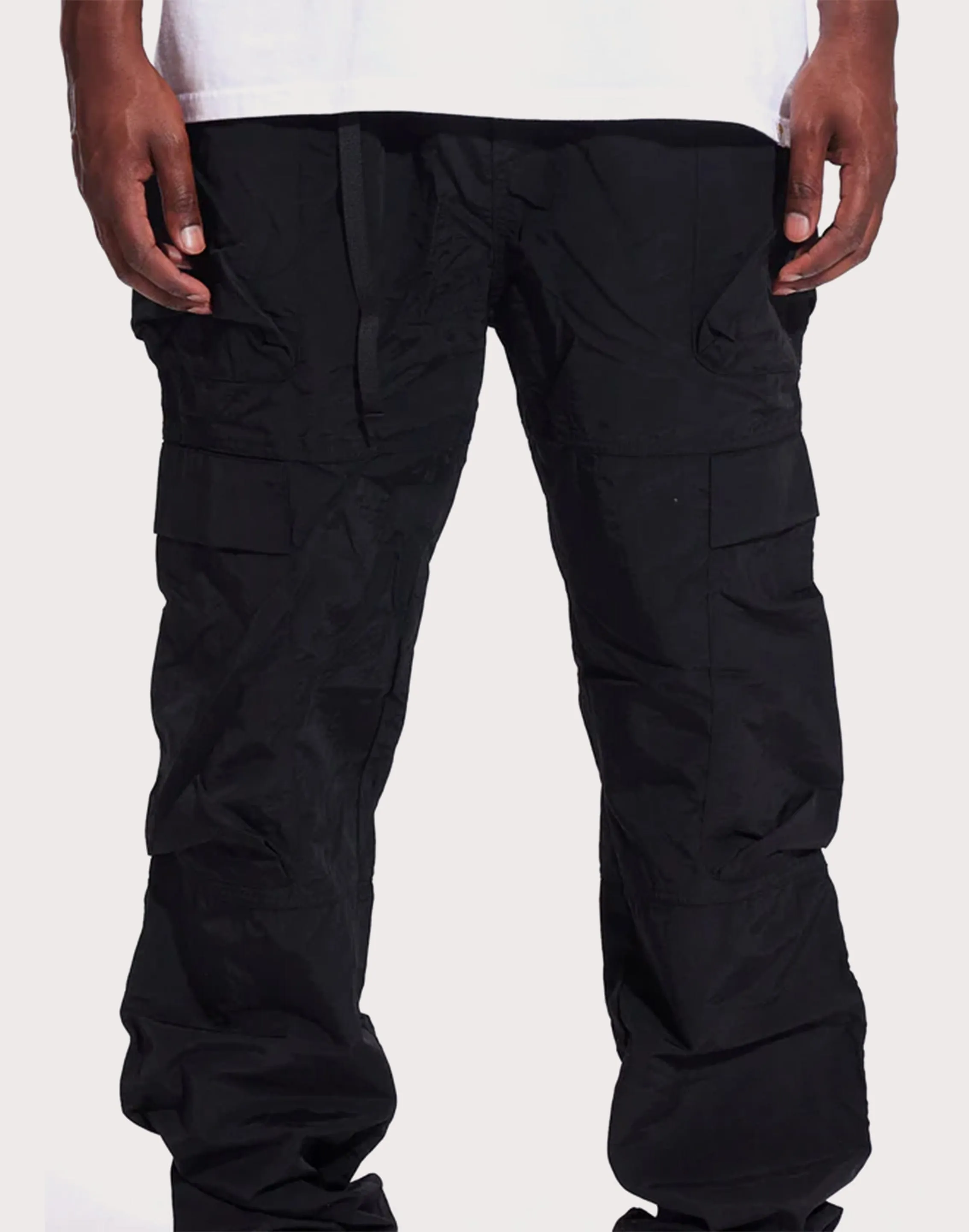 Day Glow Flatlock stitching THE LEVERAGE Basic Nylon Cargo Pants